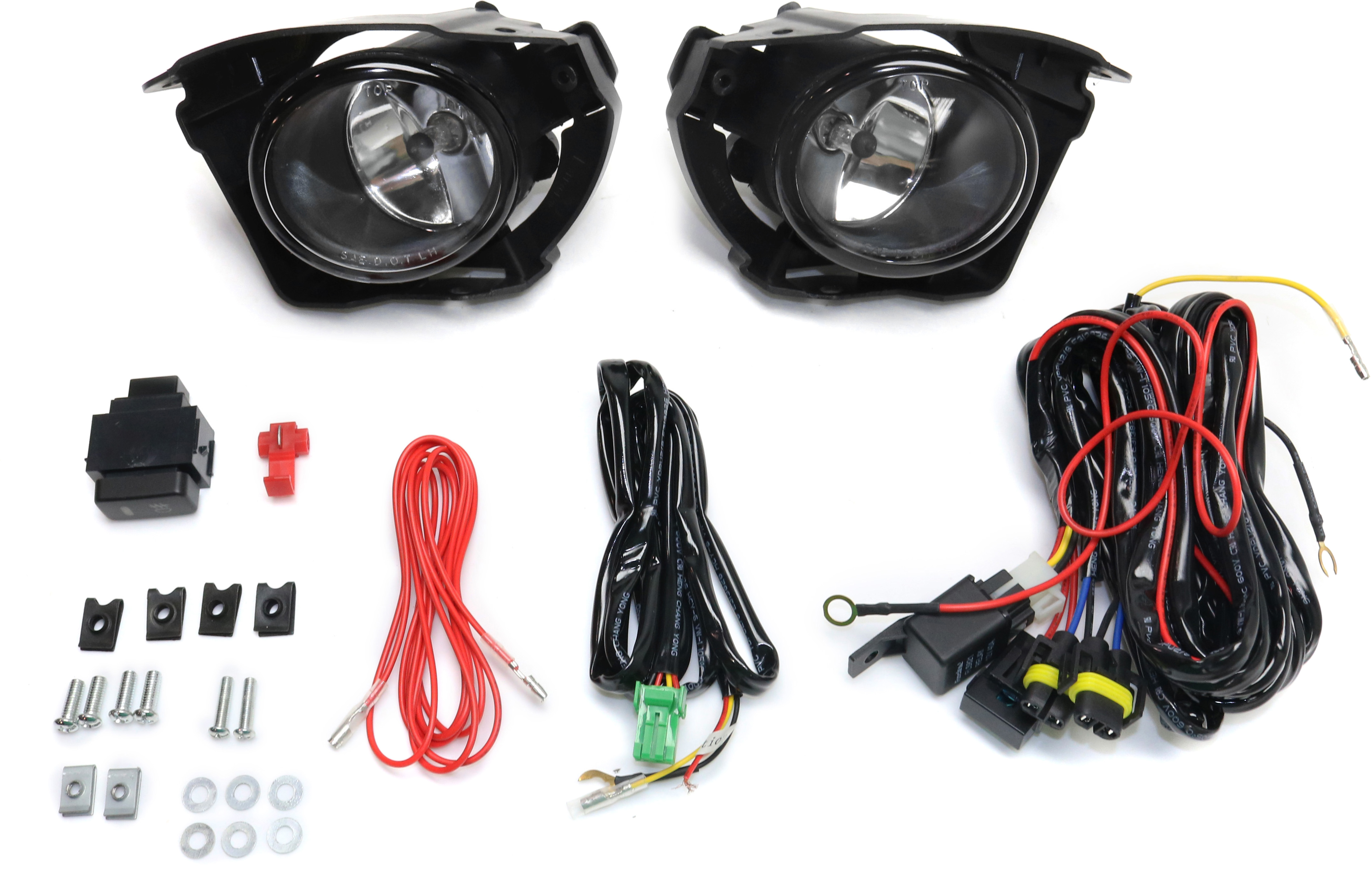 AM JUKE 15-16 FRONT FOG LAMP RH AND LH Assembly Halogen Clear Lens Exc. Nismo Nismo RS Models SKU STYNS1516FL1 OEM Performance