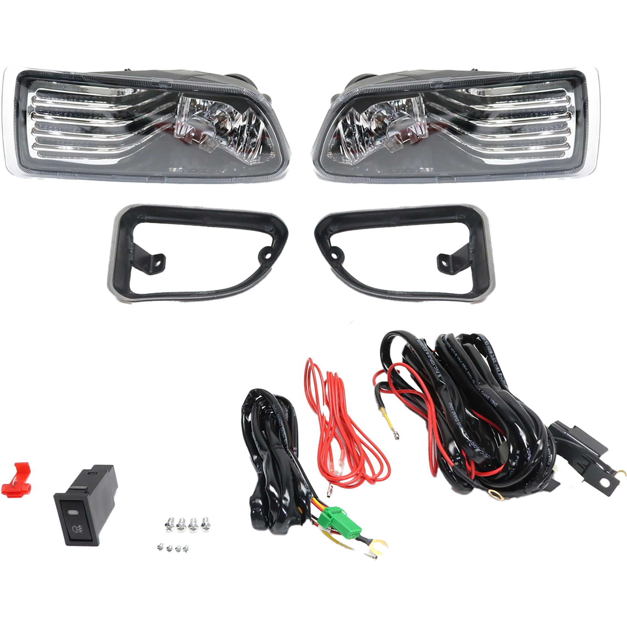 AM TC 05-10 FRONT FOG LAMP RH and LH Assembly Halogen Clear Lens SKU STYSC0510FL2 OEM Performance