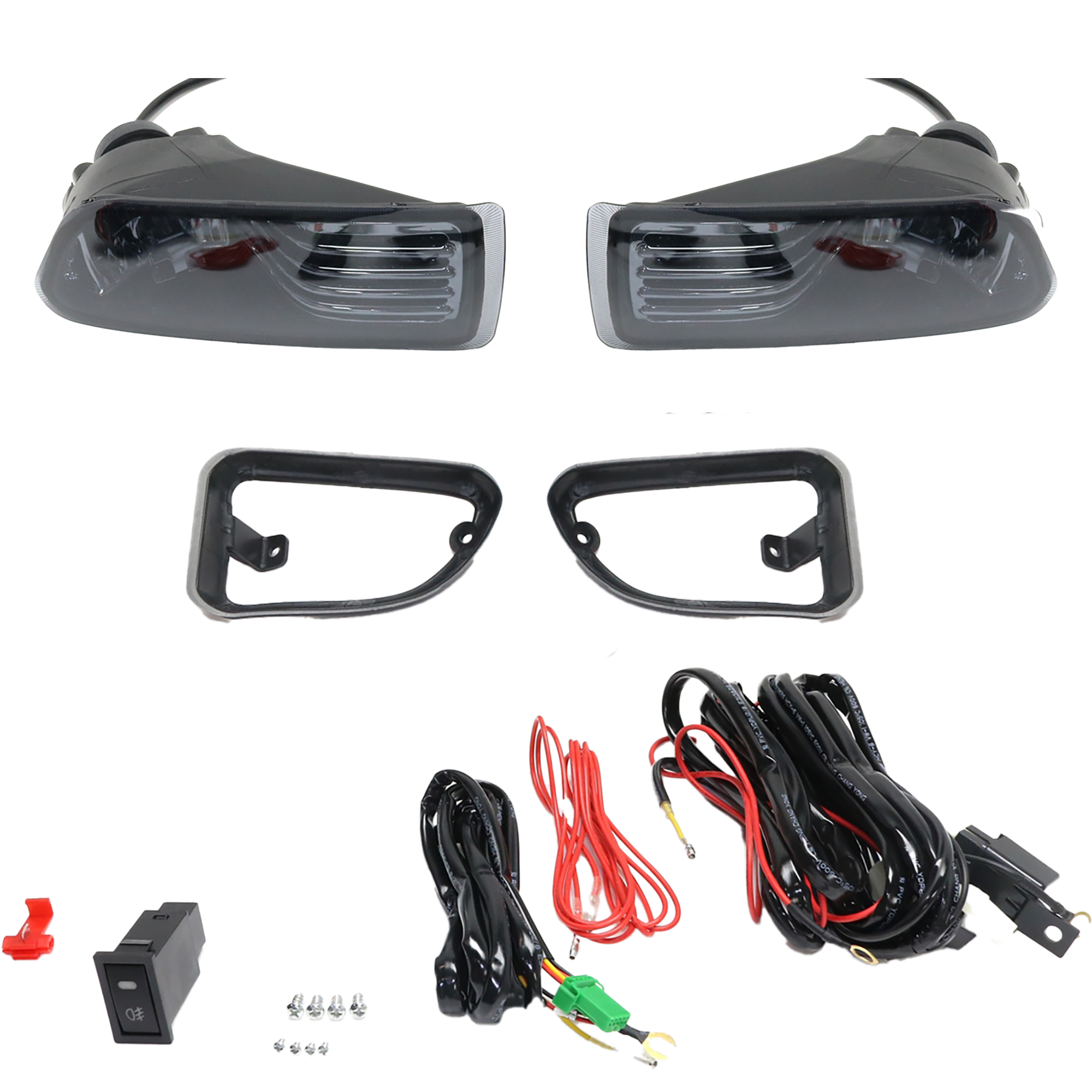 AM TC 05-10 FRONT FOG LAMP RH and LH Assembly Halogen Smoke Lens SKU STYSC0510FL3 OEM Performance