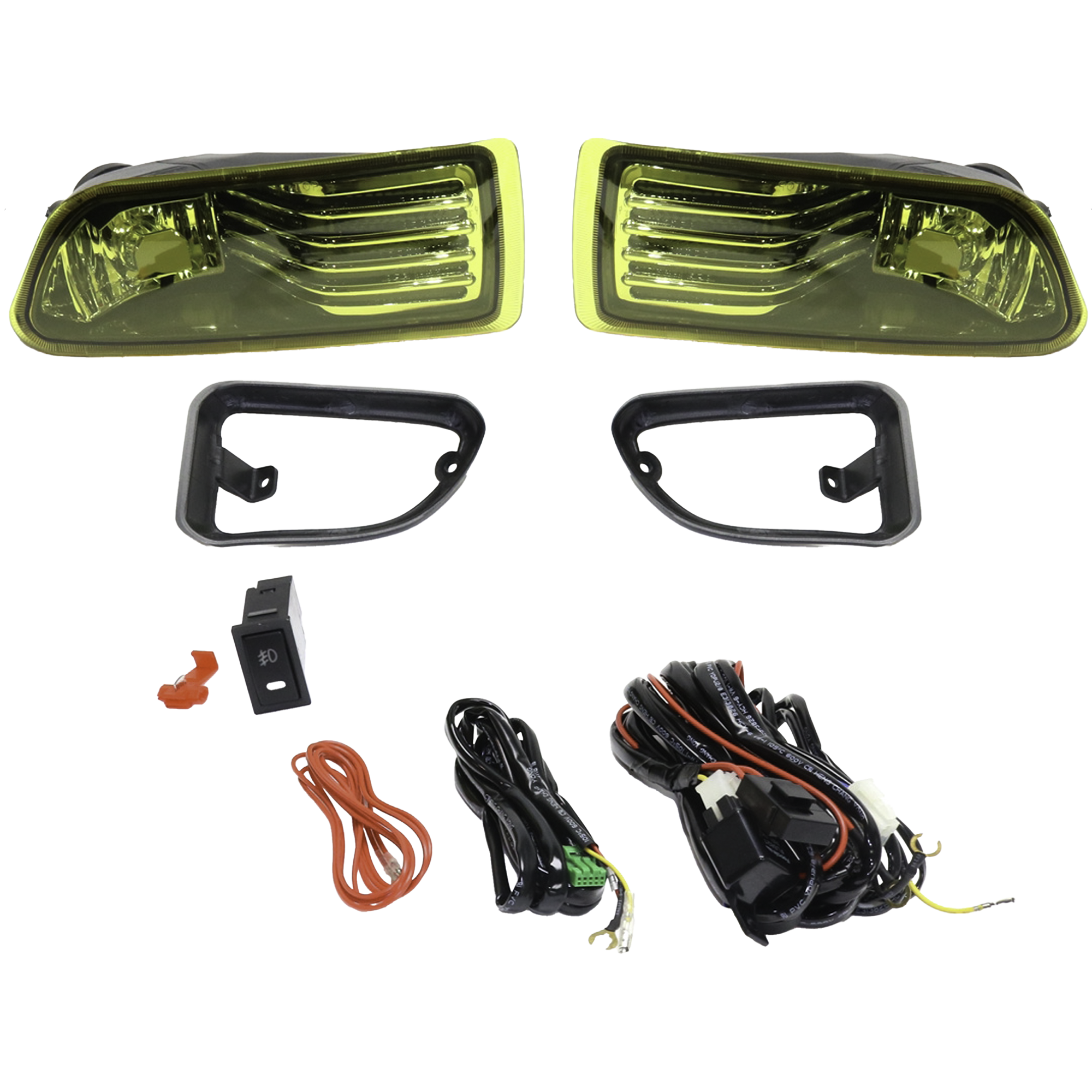 AM TC 05-10 FRONT FOG LAMP RH and LH Assembly Halogen Yellow Lens SKU STYSC0510FL4 OEM Performance