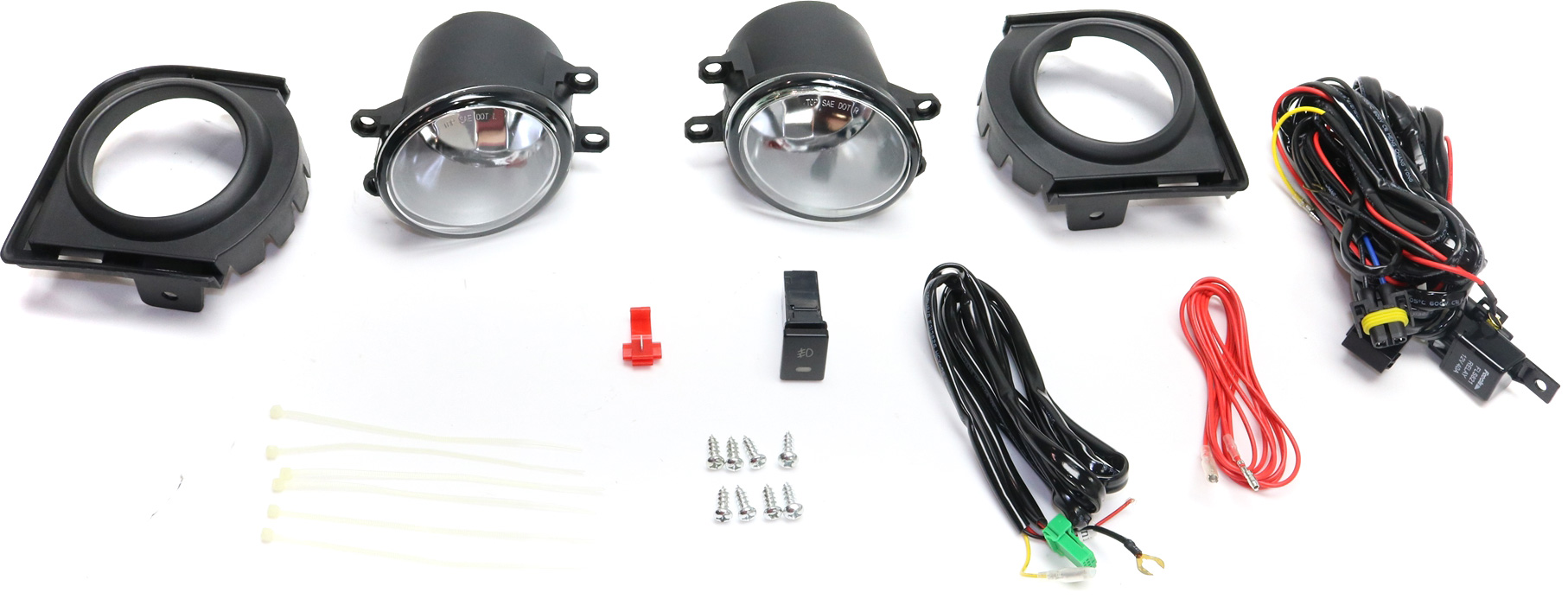 AM XB 08-10 FRONT FOG LAMP RH and LH Assembly Halogen Clear Lens SKU STYSC0810FL1 OEM Performance