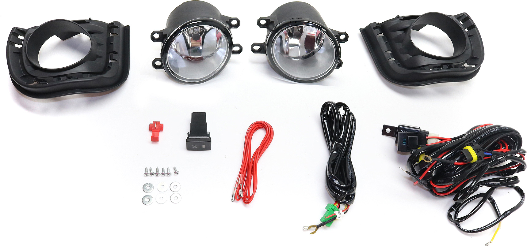 AM TC 14-15 FRONT FOG LAMP RH and LH Assembly Halogen Clear Lens SKU STYSC1415FL1 OEM Performance