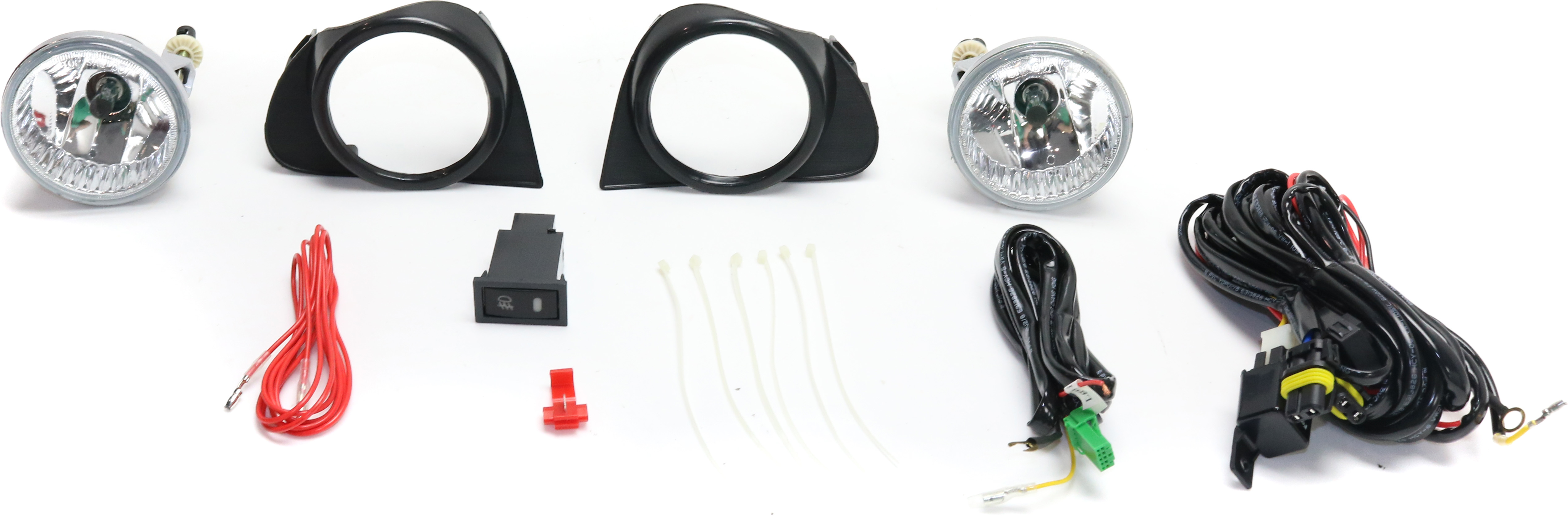 AM ECHO 03-05 FRONT FOG LAMP RH and LH Assembly Halogen Clear Lens SKU STYTY0305FL1 OEM Performance