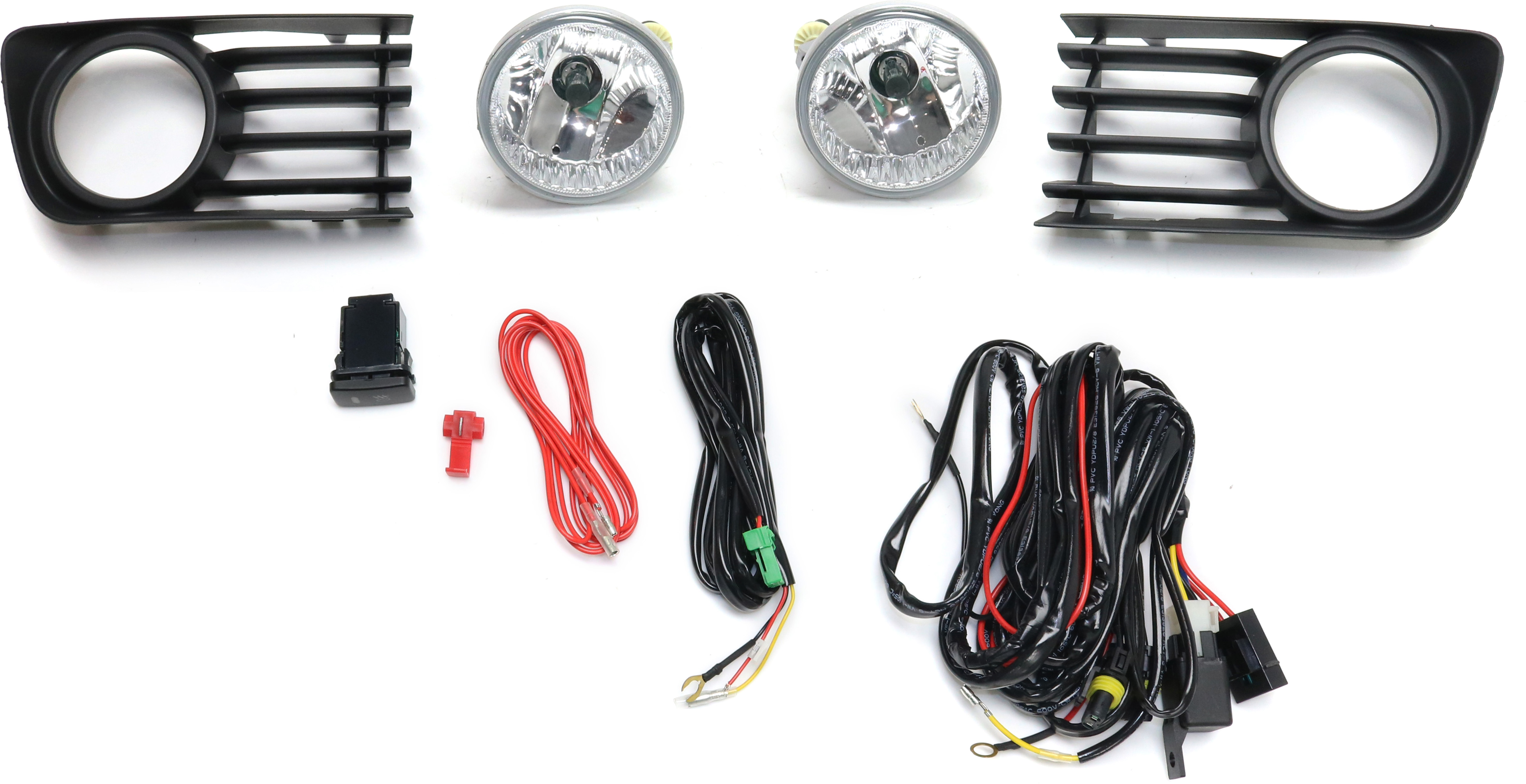 AM PRIUS 04-09 FRONT FOG LAMP RH and LH Assembly Halogen Clear Lens SKU STYTY0409FL1 OEM Performance