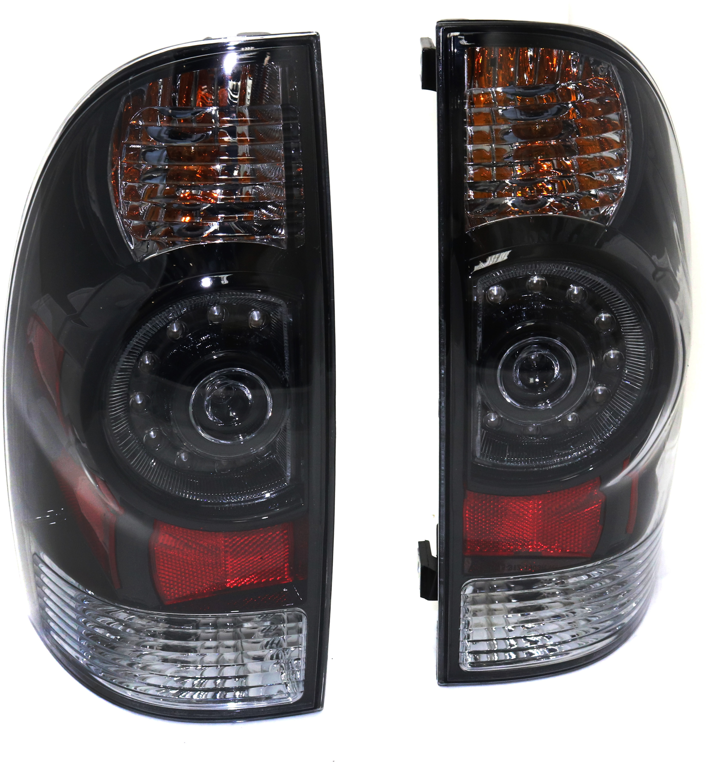 AM TACOMA 05-15 TAIL LAMP RH AND LH Assembly LED Clear Lens Black Interior SKU STYTY0513LCTL1 Partslink TO2811149 OEM 8156004160 Performance