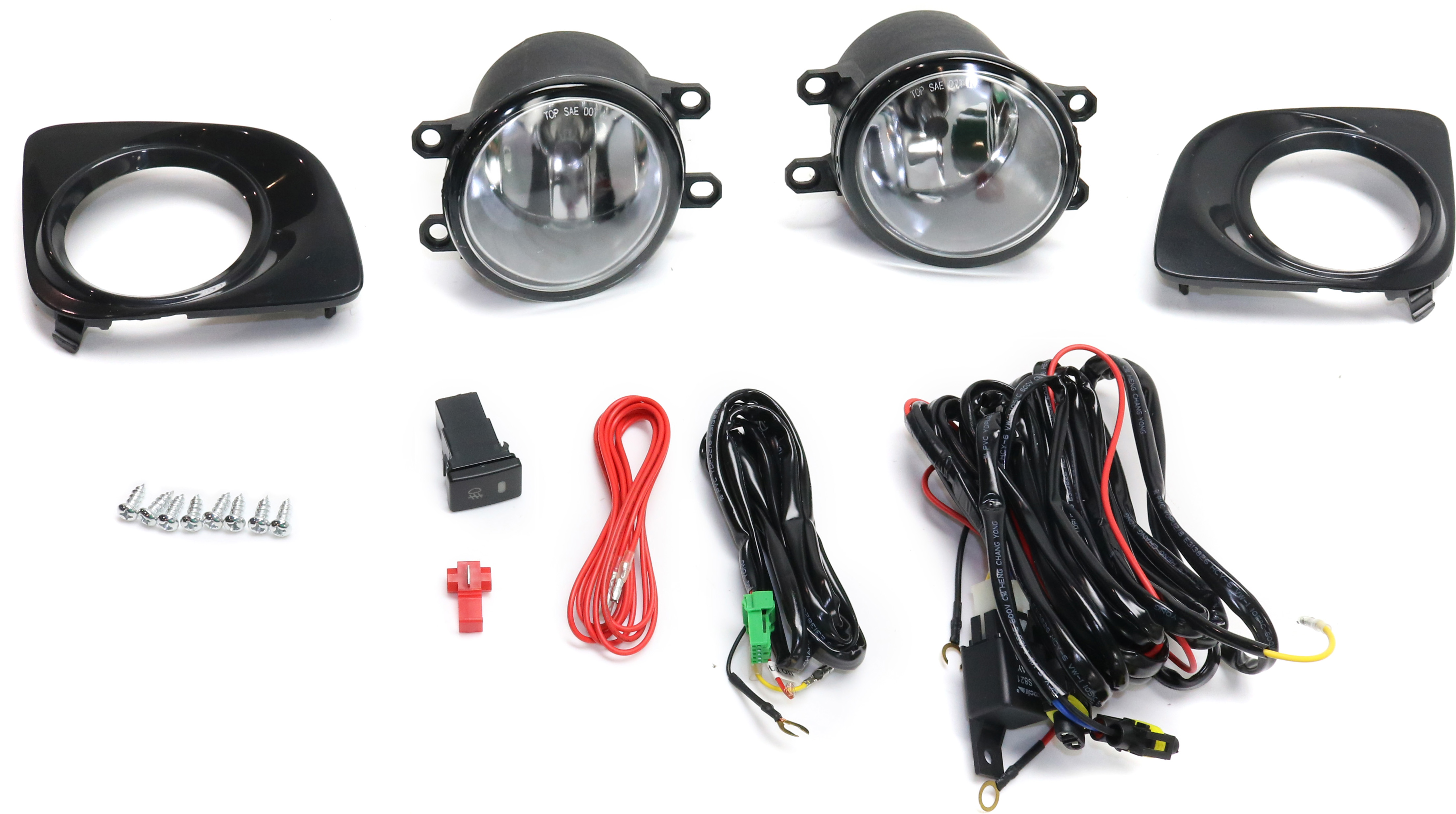 AM VENZA 09-16 FRONT FOG LAMP RH AND LH Assembly Halogen Clear Lens SKU STYTY0915FL1 OEM Performance
