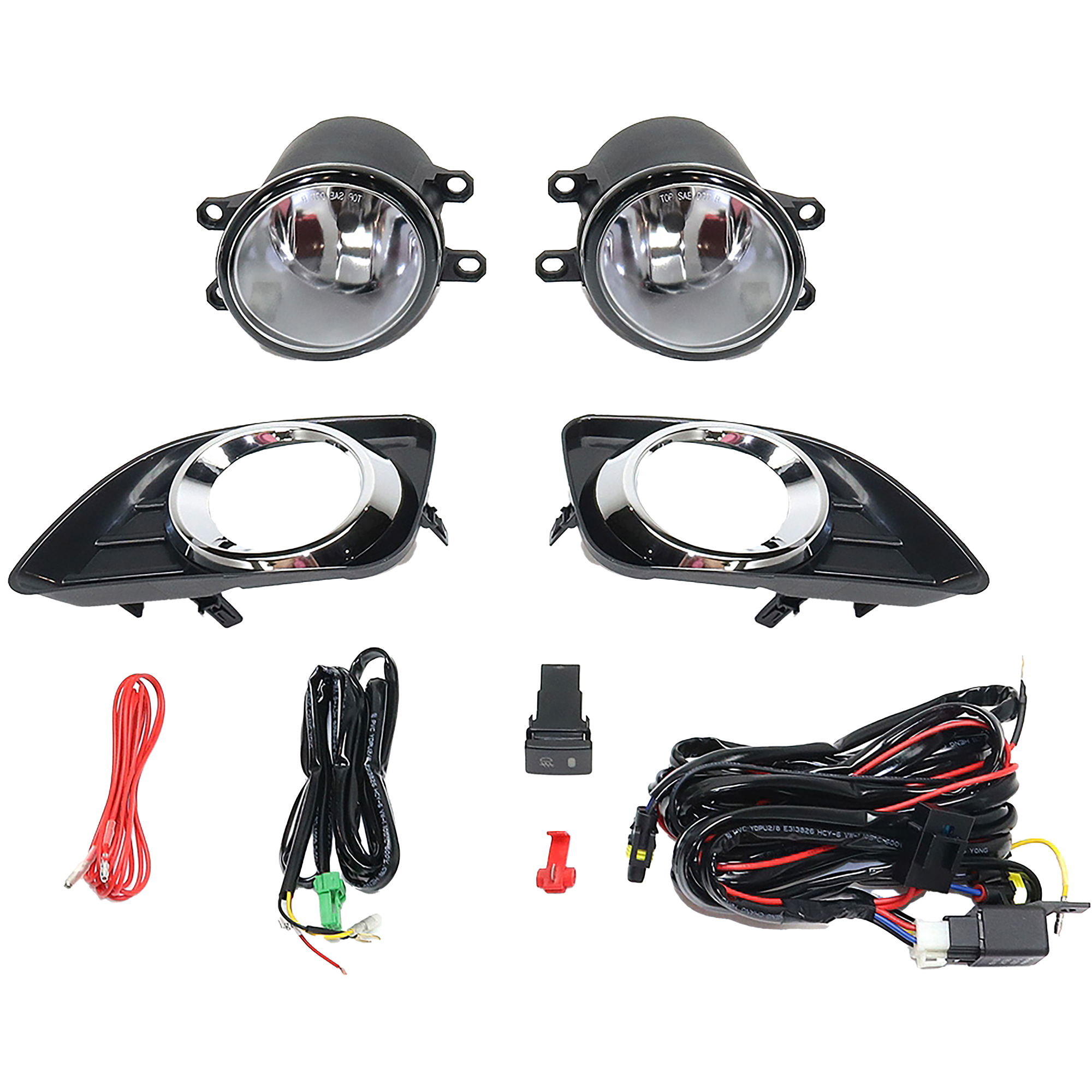 AM CAMRY 10-11 FRONT FOG LAMP RH AND LH Assembly Halogen Clear Lens SKU STYTY1011FL1 OEM Performance