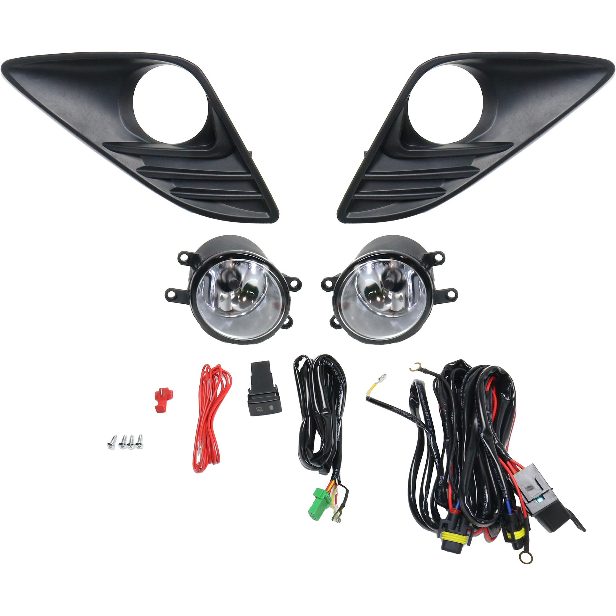 AM CAMRY 12-14 FRONT FOG LAMP RH AND LH Assembly Halogen Clear Lens Exc. SE Model SKU STYTY1214FL1 OEM Performance