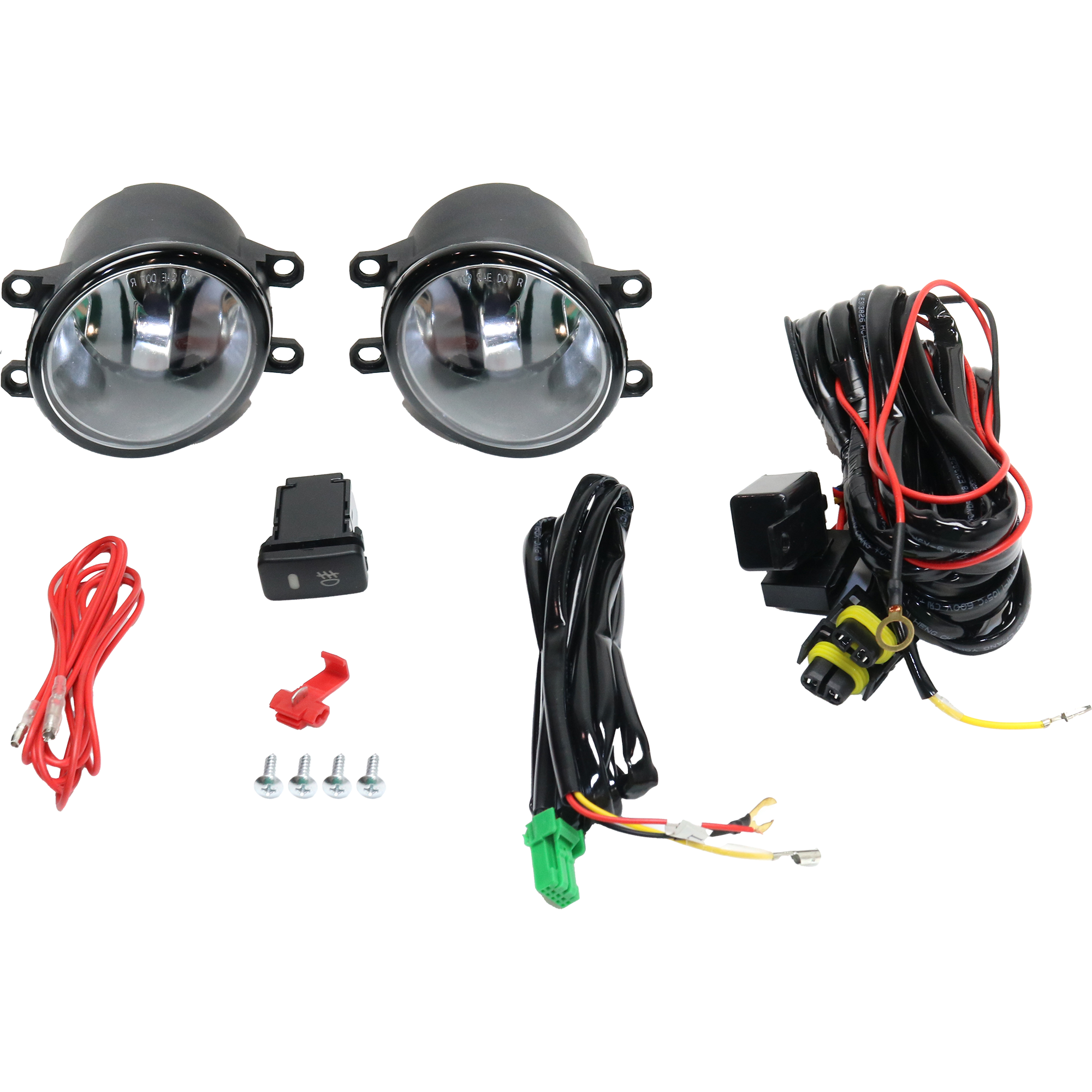 AM TACOMA 12-15 FRONT FOG LAMP RH and LH Assembly Halogen Clear Lens SKU STYTY1215FL2 OEM Performance