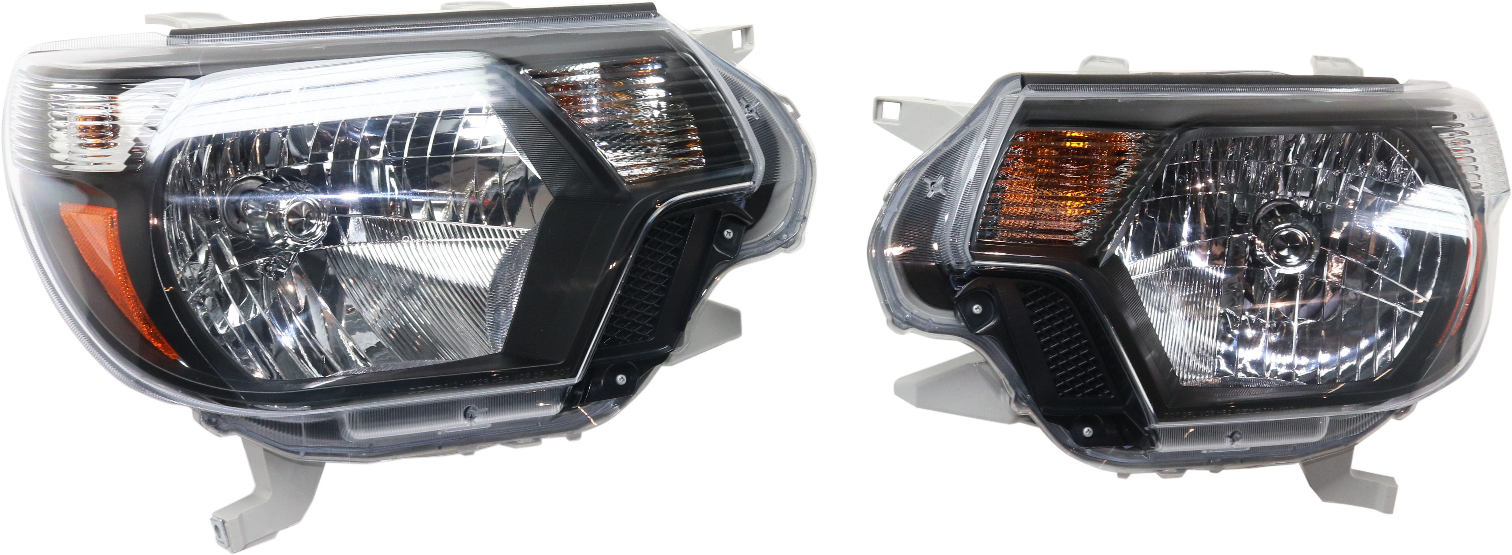 AM TACOMA 12-15 HEAD LAMP RH AND LH Assembly Halogen Black Interior 14-15 Type 1 SKU STYTY1215HL1 Partslink TO2505128 OEM Performance