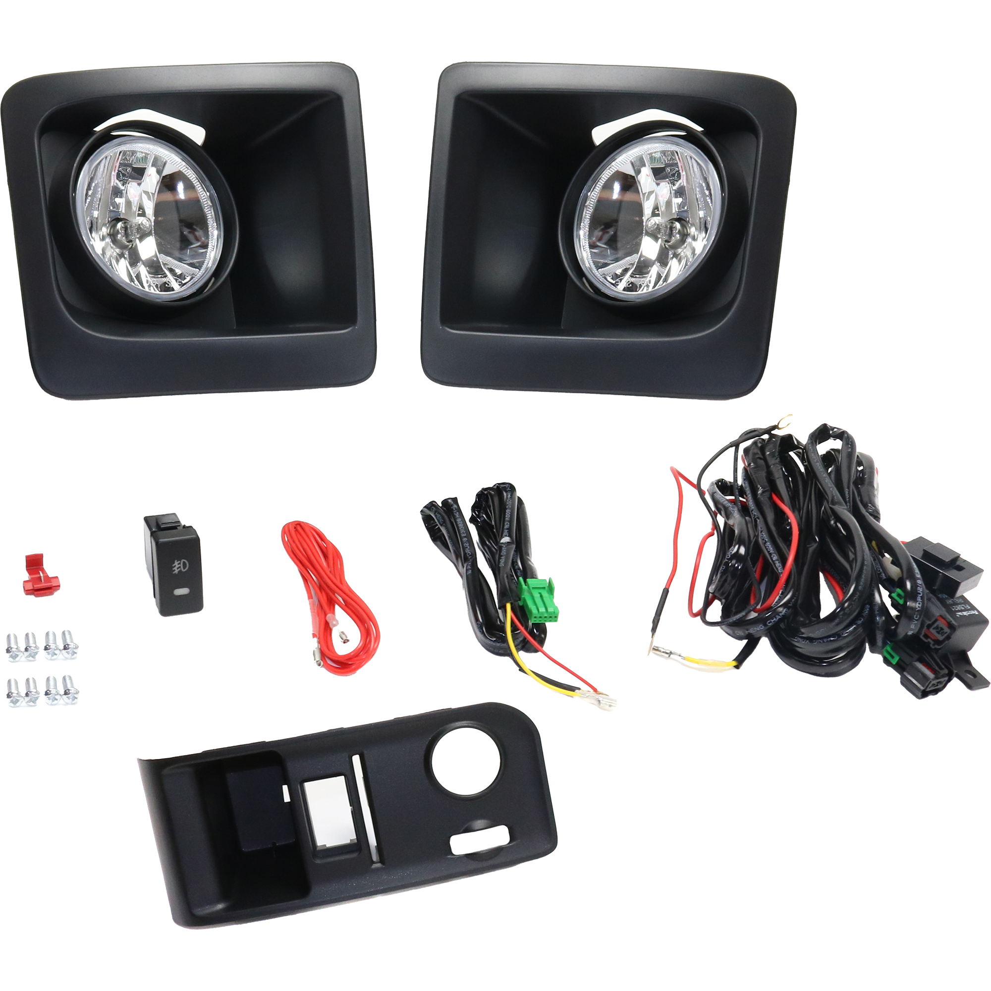AM TACOMA 16-18 FRONT FOG LAMP RH and LH Assembly Halogen Clear Lens SKU STYTY1616FL1 OEM Performance