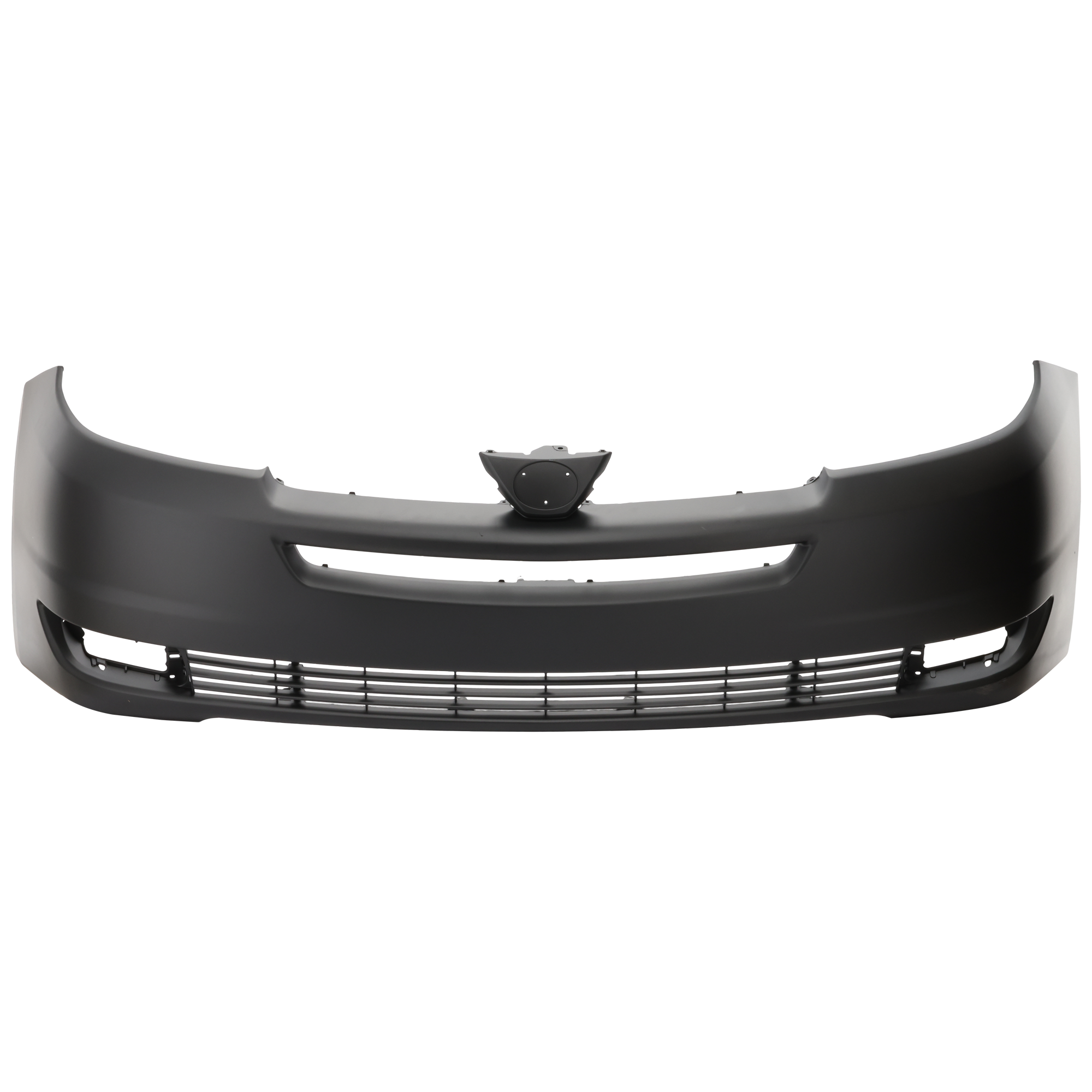 AM SIENNA 04-05 FRONT BUMPER COVER Primed w o Park Assist Sensor Holes w o Radar Cruise Control SKU T010338P Partslink TO1000272 OEM 52119AE900