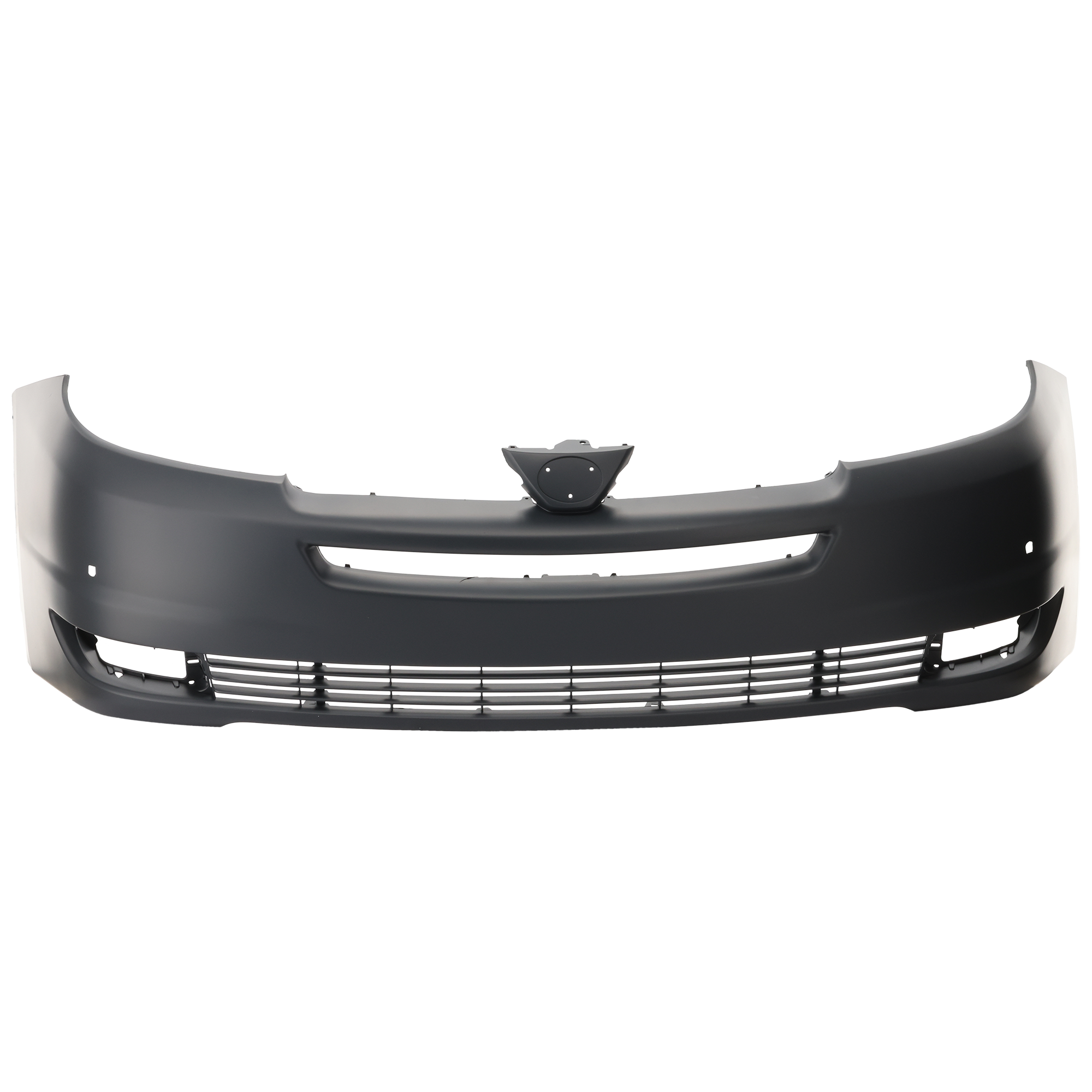 AM SIENNA 04-05 FRONT BUMPER COVER Primed w Park Assist Sensor Holes w o Radar Cruise Control SKU T010339P Partslink TO1000270 OEM 52119AE901