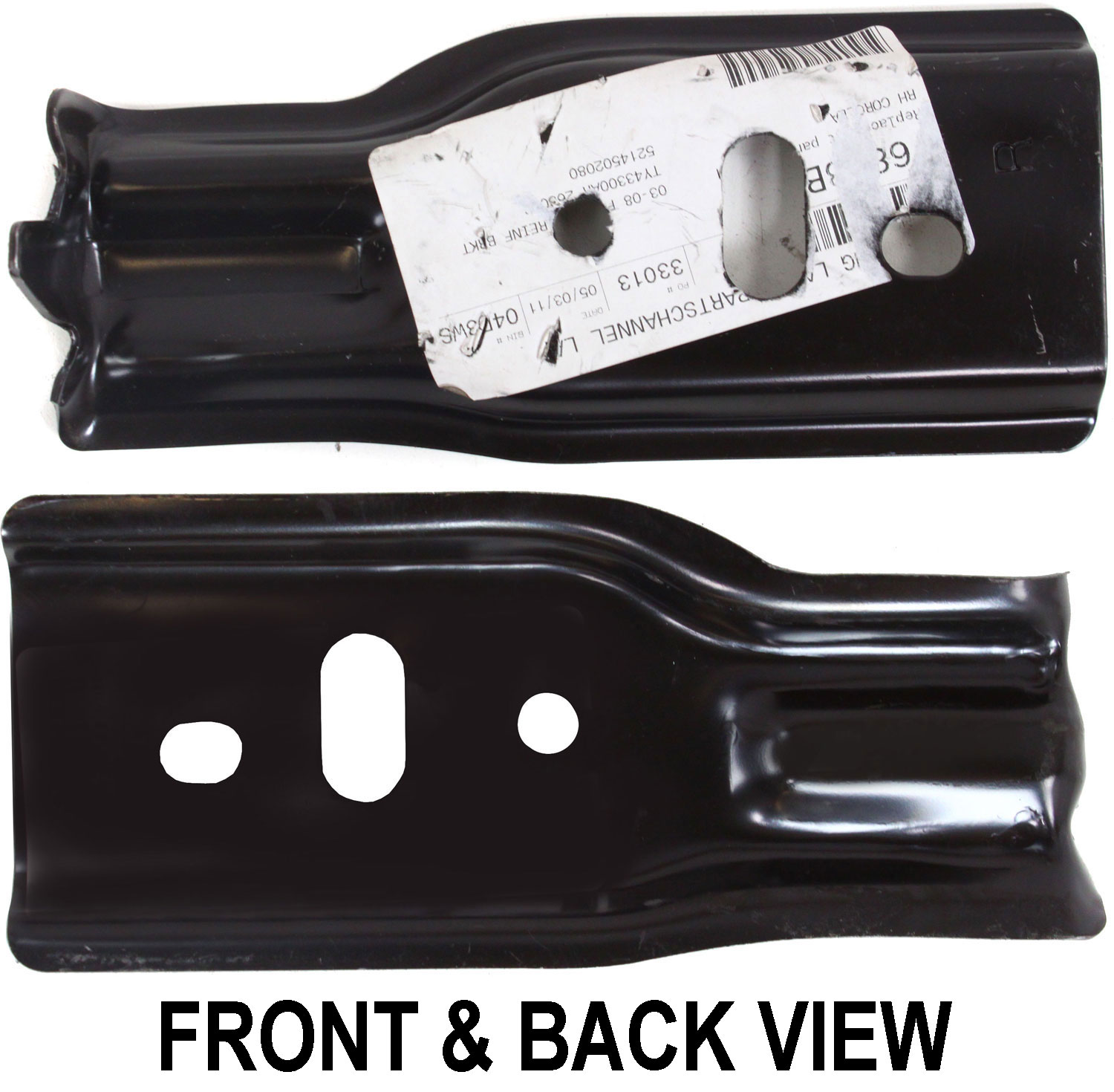 AM COROLLA 03-08 FRONT BUMPER BRACKET RH Reinforcement Bracket SKU T013119
