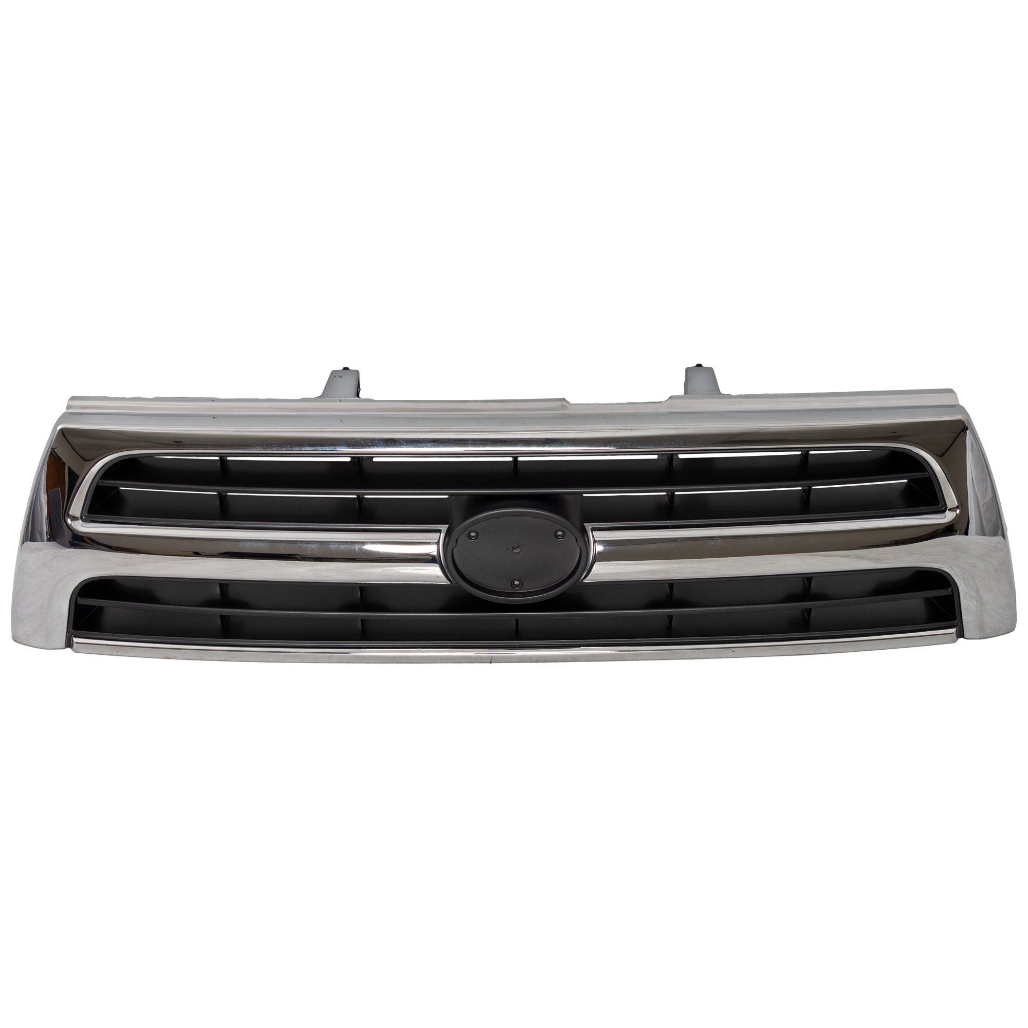 AM 4RUNNER 99-00 GRILLE Chrome Shell Silver Black Insert 4 Cyl 6 Cyl SKU T070101 Partslink TO1200228 OEM 5311135460