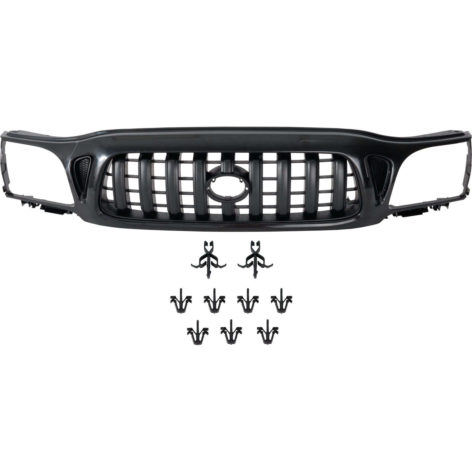 AM TACOMA 01-04 GRILLE Paintable Shell and Insert w o S Runner Model 4WD CAPA SKU T070118Q Partslink TO1200246C OEM 5310004250C0