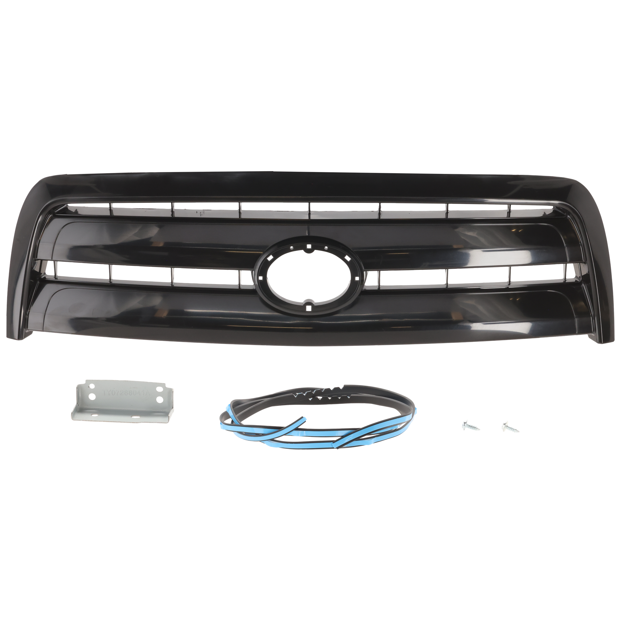 AM TUNDRA 03-06 GRILLE ABS Plastic Painted Black Shell and Insert Regular Access Cab Base Model SKU T070123 Partslink TO1200254 OEM 531000C090