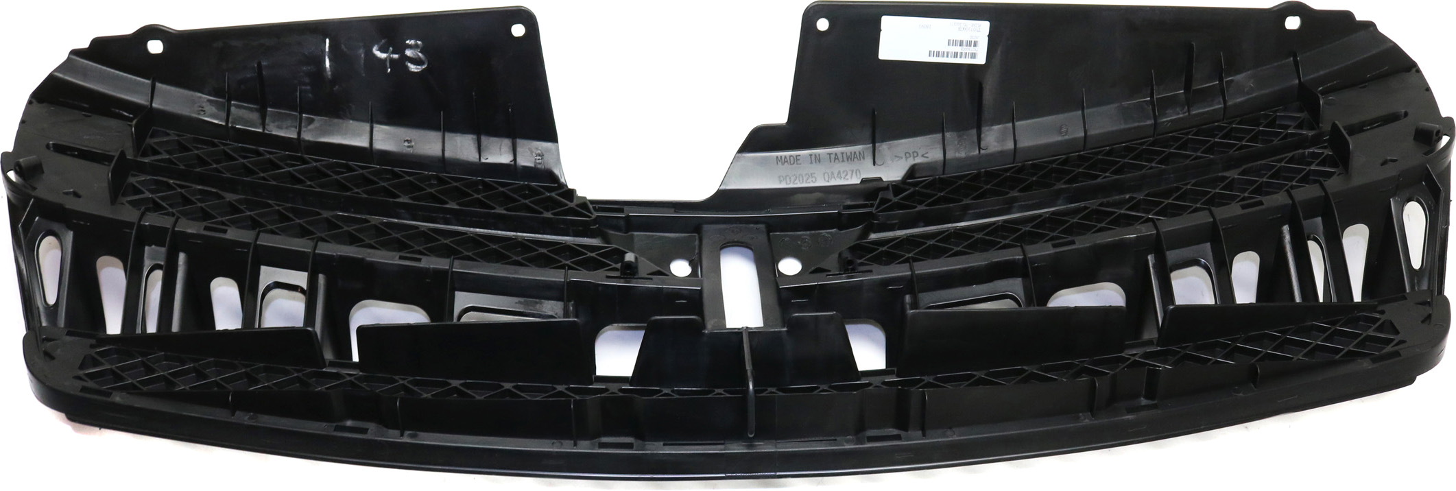 Evan-Fischer Black Plastic Grille – For 2004-2005 Toyota Sienna – Direct Fit – W/ Emblem Provision