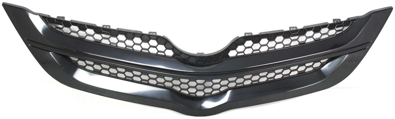 AM YARIS 07-08 GRILLE Plastic Textured Black Shell and Insert Sedan SKU T070165 Partslink TO1200294 OEM 5311152460C0
