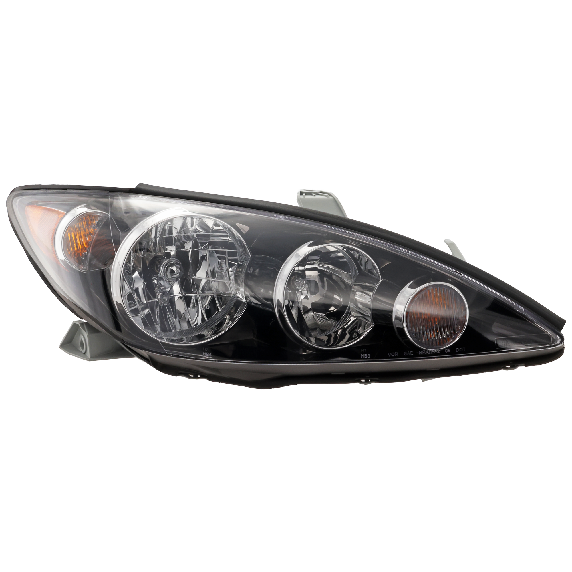 AM CAMRY 05-06 HEAD LAMP RH Assembly Halogen Black Interior SE Model USA Built Vehicle SKU T100121 Partslink TO2503156 OEM 8111006190