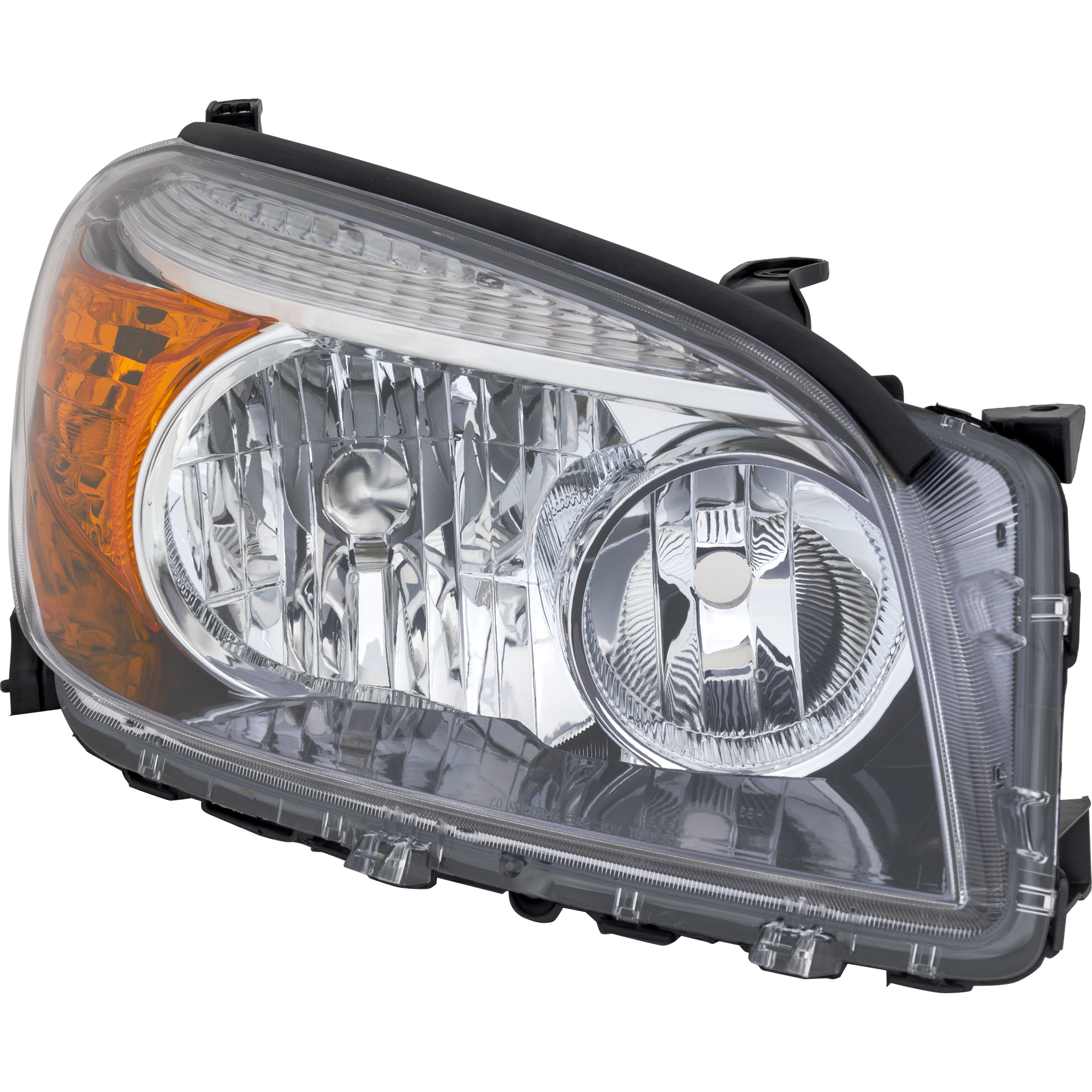 AM RAV4-06-08 HEAD LAMP RH Lens and Housing Clear Lens Black Interior Sport Model SKU T100163 Partslink TO2519107 OEM 8113042371