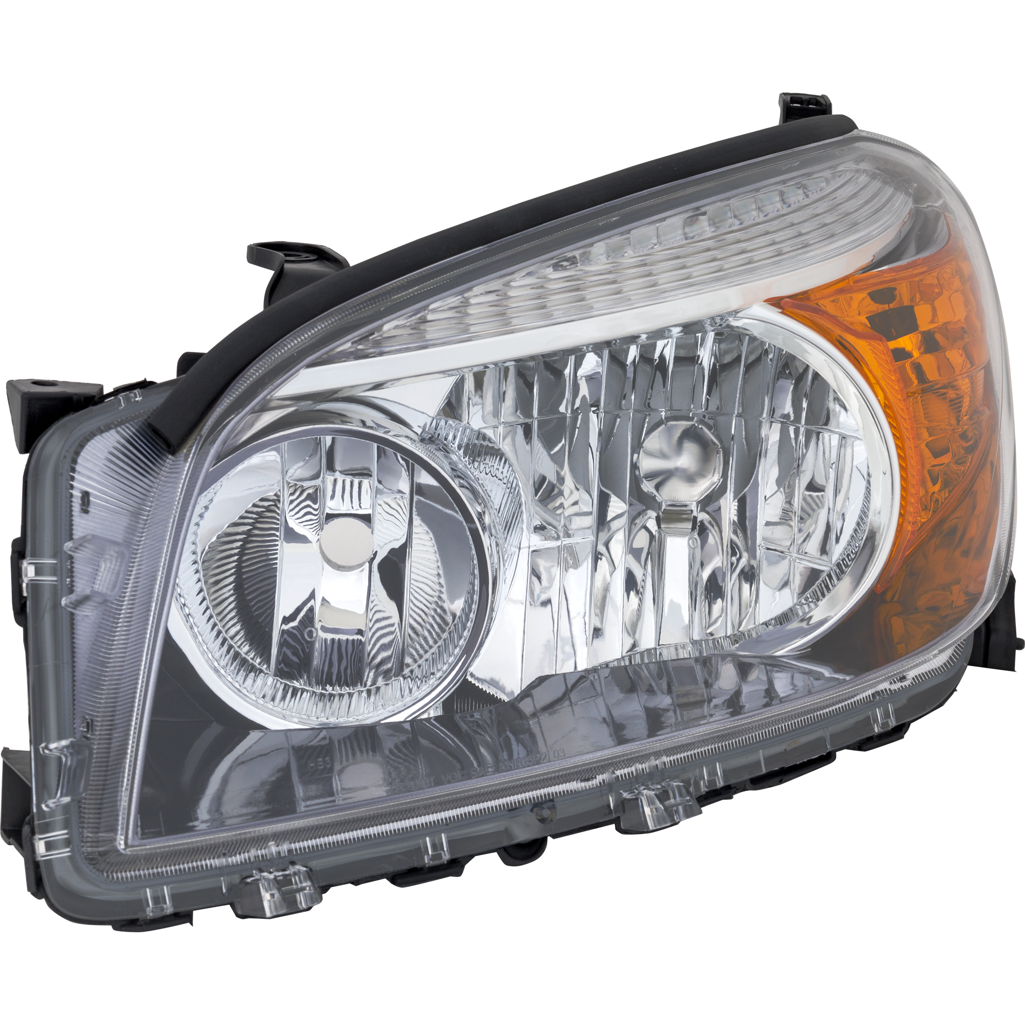 AM RAV4-06-08 HEAD LAMP LH Lens and Housing Clear Lens Black Interior Sport Model SKU T100164 Partslink TO2518107 OEM 8117042371