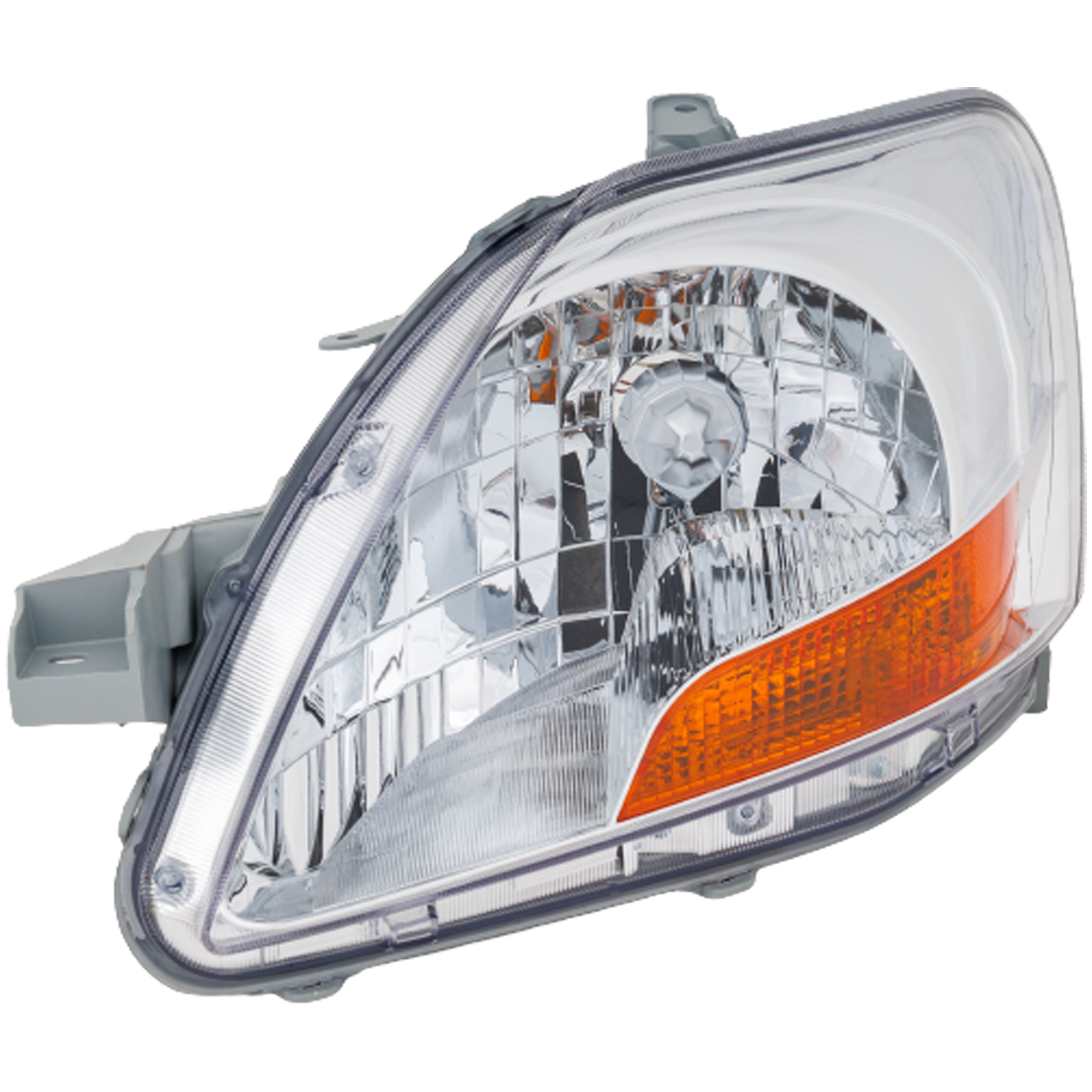 AM YARIS 07-11 HEAD LAMP LH Lens and Housing w o Sport Package Base Model Sedan SKU T100166 Partslink TO2518108 OEM 8117052740