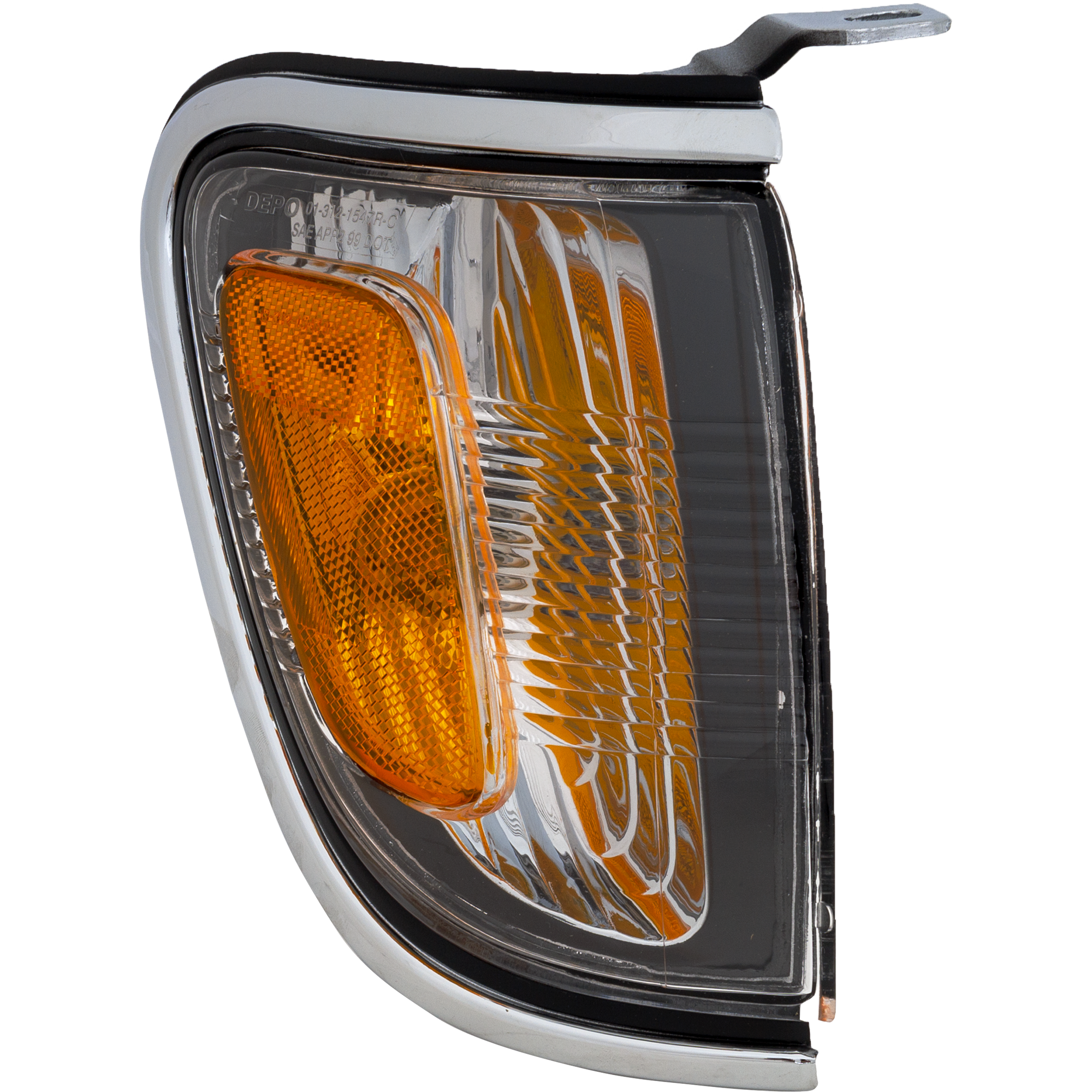 AM TACOMA 01-04 CORNER LAMP RH Assembly Park Lamp w Chrome Trim SKU T104101 Partslink TO2521161 OEM 8161004080