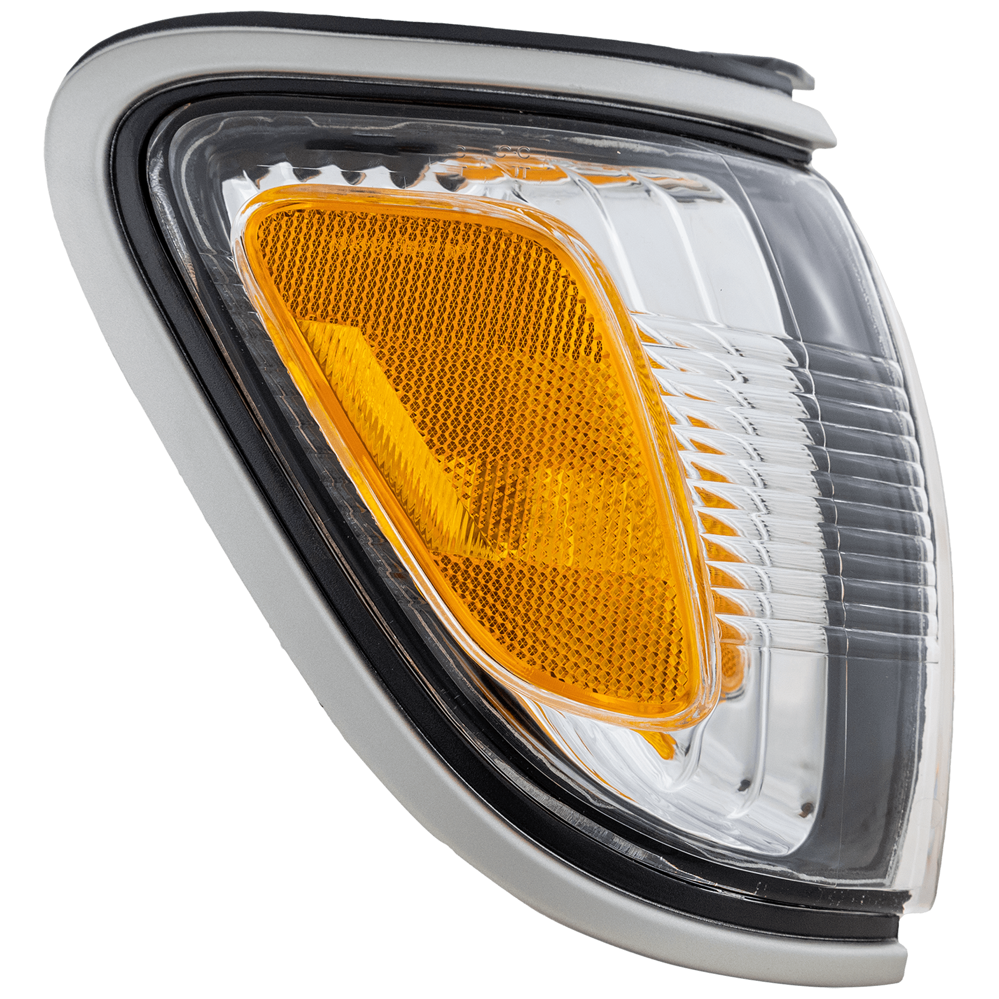 AM TACOMA 01-04 CORNER LAMP RH Assembly Park Lamp w Silver Trim SKU T104107 Partslink TO2521162 OEM 8161004090B0