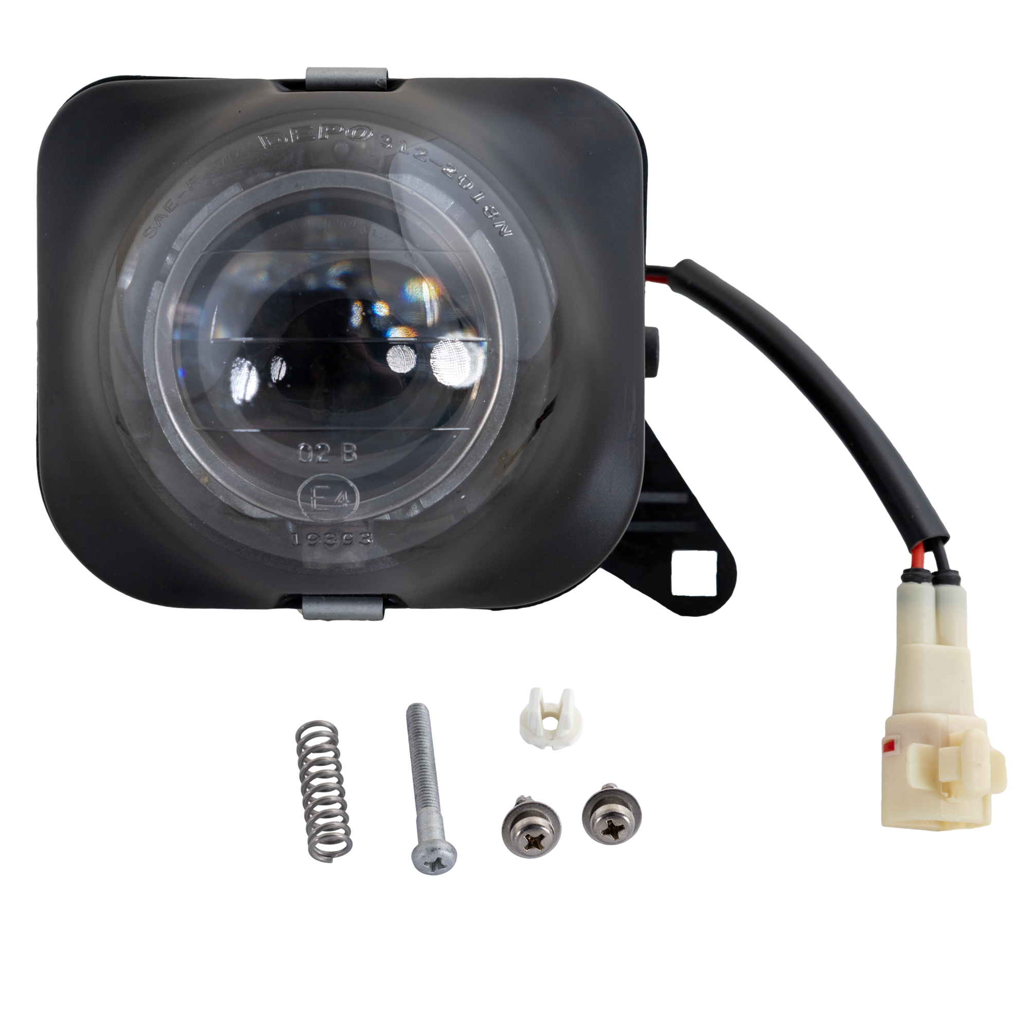 AM CELICA 00-05 FRONT FOG LAMP RH Lens and Housing Halogen w o Bracket CAPA SKU T107505Q Partslink TO2593109C OEM 8121120430