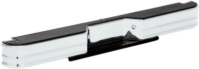 AM CHEVROLET GMC FULL SIZE P U 67-91 FORD F SERIES 67-96 STEP BUMPER SILVER Surestep Fleetside Styleside SKU T1220022 Partslink UN1103114