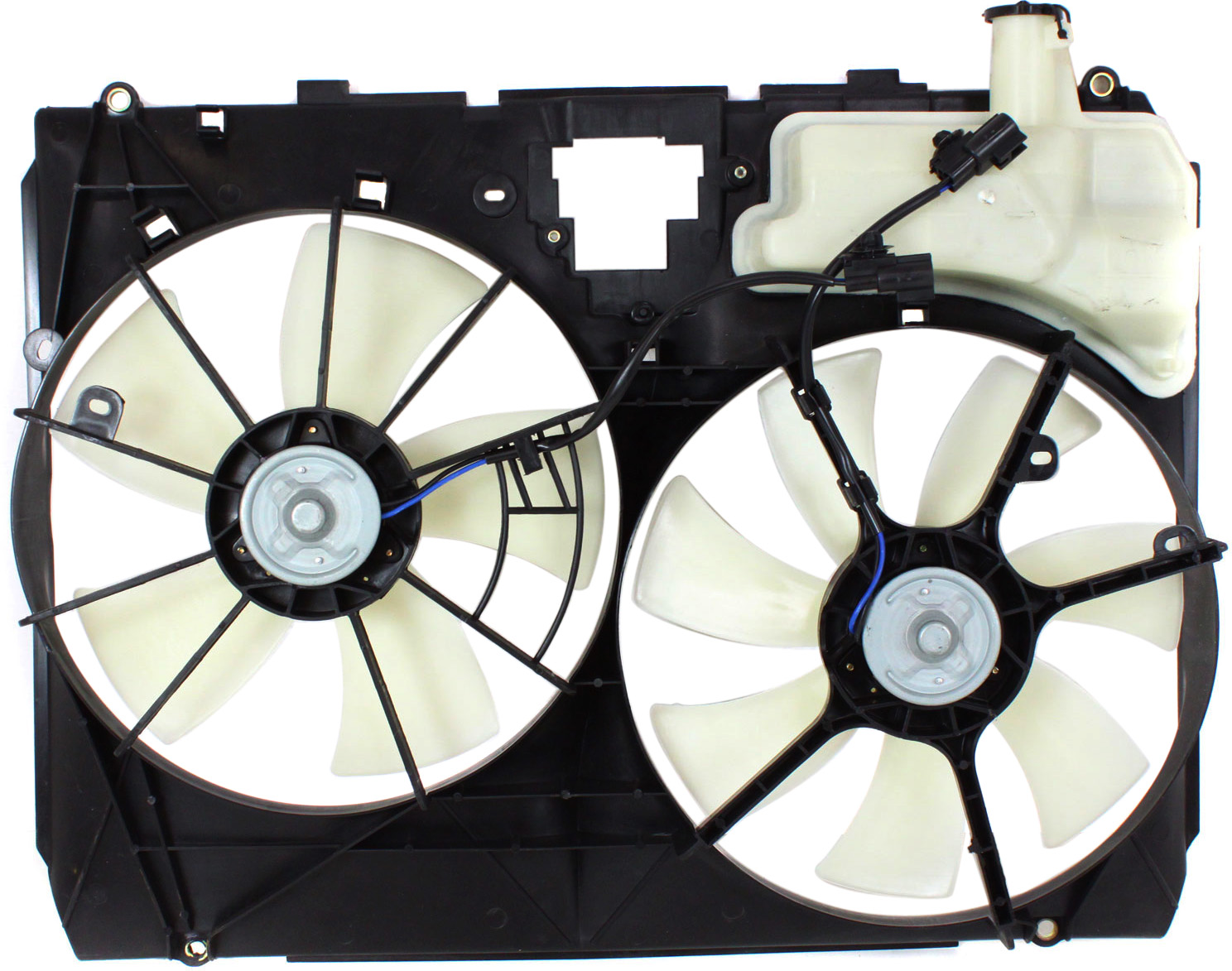AM SIENNA 04-05 RADIATOR FAN SHROUD ASSEMBLY w Tow Pckg. Includes Coolant tank w o Control module SKU T160928 Partslink TO3115134 OEM 167110A220