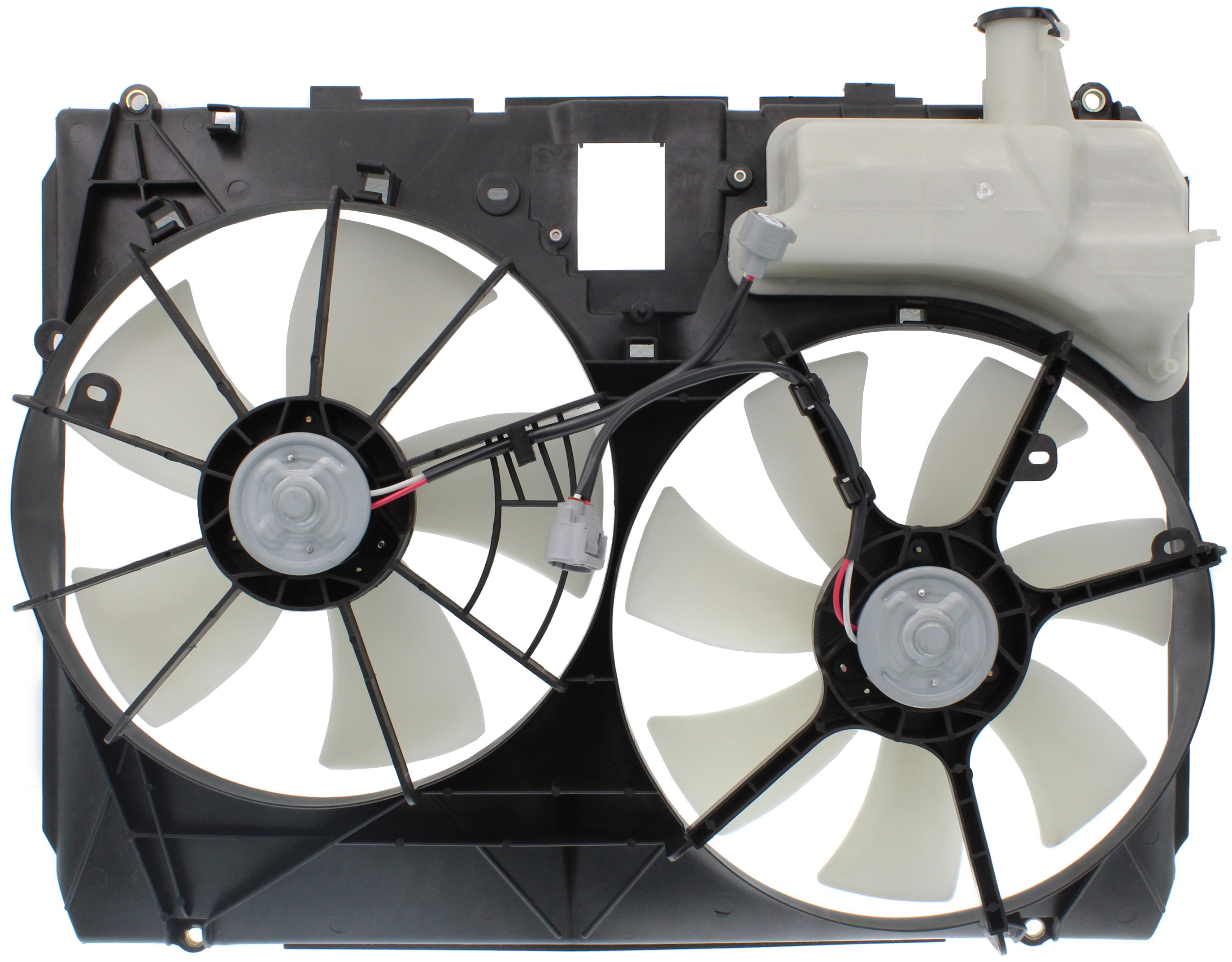 AM SIENNA 04-05 RADIATOR FAN SHROUD ASSEMBLY w o Tow Pckg. Includes Coolant tank w o Control module SKU T160929 Partslink TO3115135 OEM 167110A210 PFM