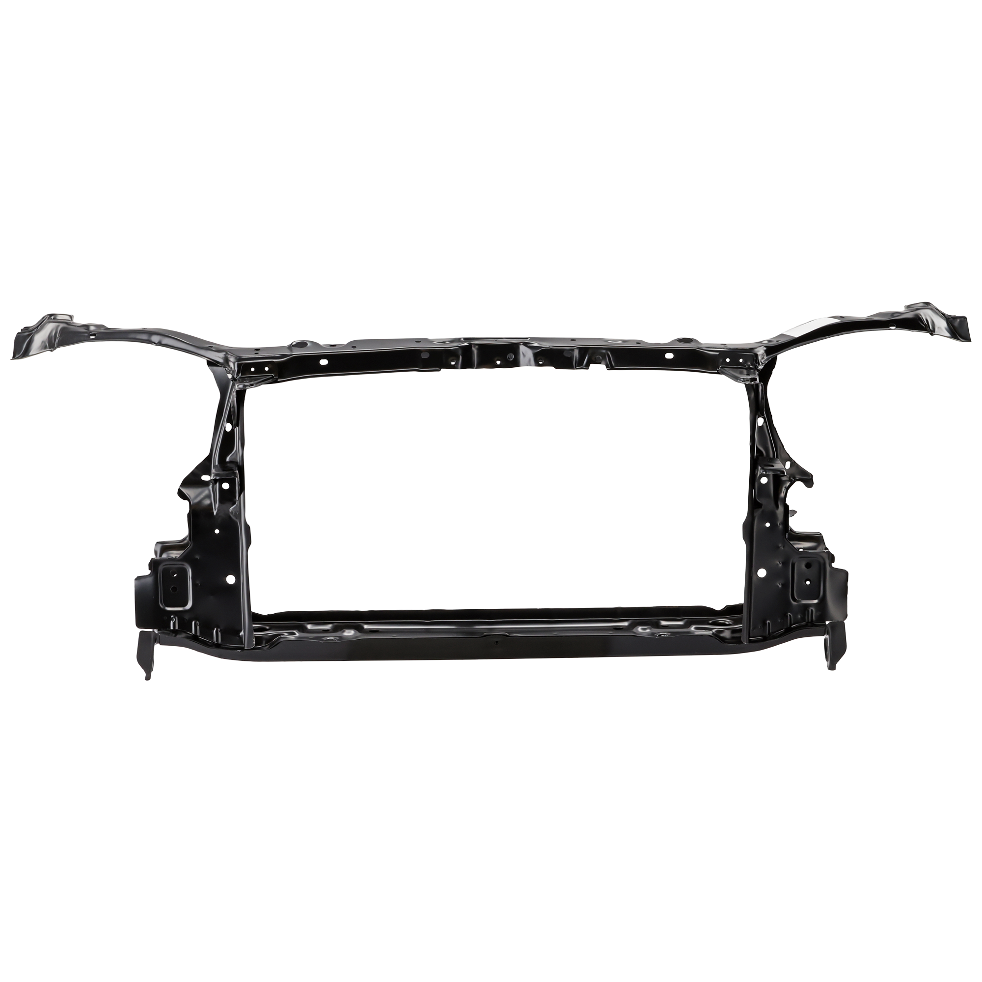AM COROLLA 03-08 RADIATOR SUPPORT Assembly Steel Black w o Center Support SKU T250111 Partslink TO1225233 OEM 5320102100