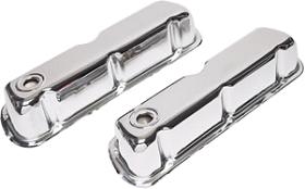 AM SB FORD CHROME BAFFLED VALVE COVERS SKU T379237