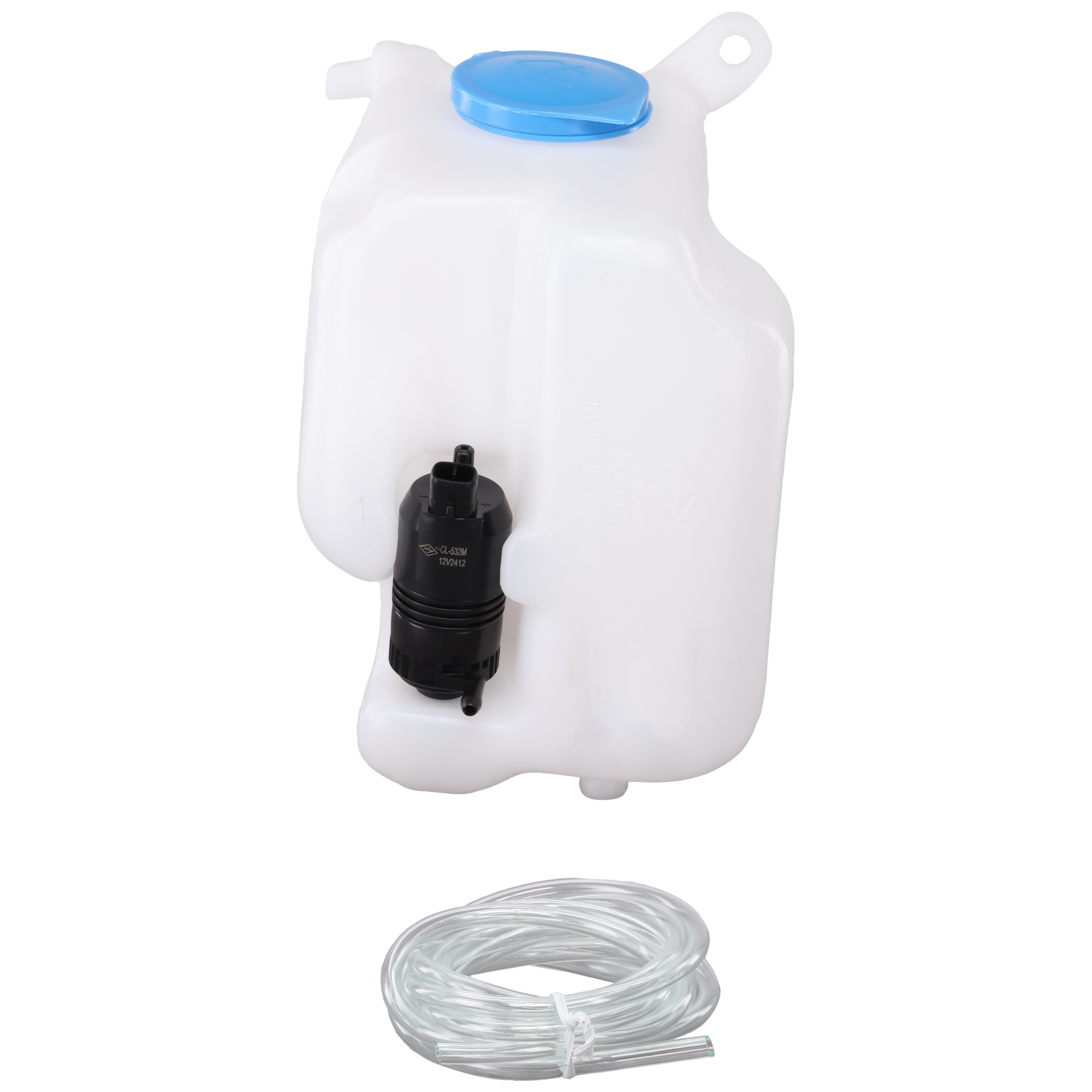 AM COROLLA 88-92 WASHER RESERVOIR Assy w Pump and Cap USA Built SKU T400906 Partslink TO1288108 OEM 8533101020