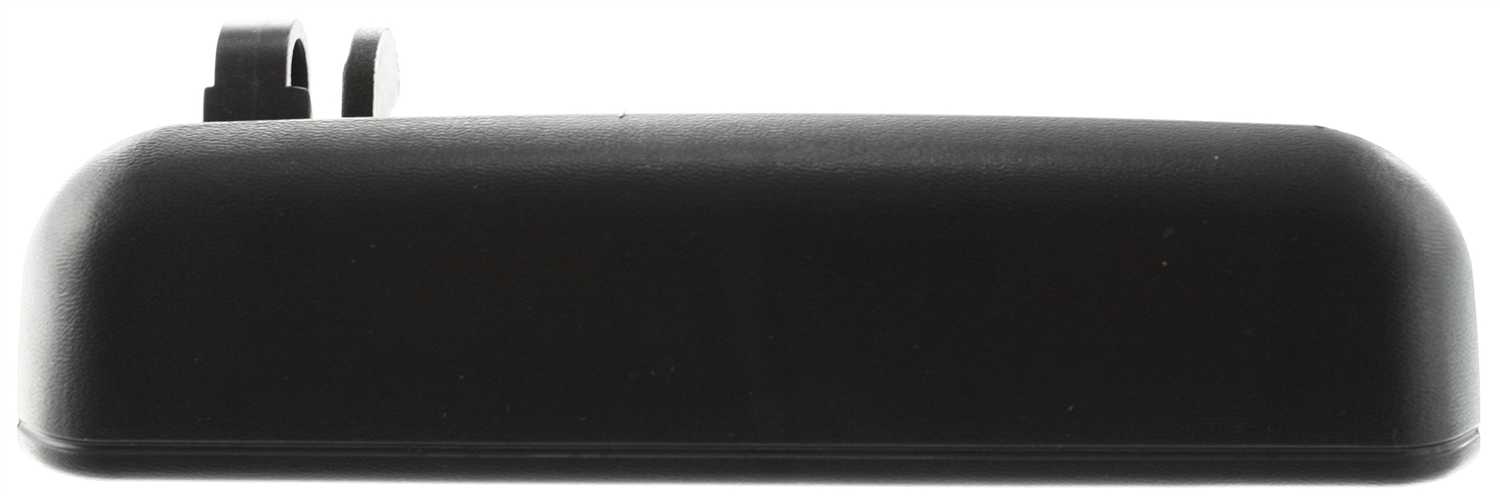 AM TERCEL 95-99 FRONT EXTERIOR DOOR HANDLE RH Plastic Textured Black w o Keyhole SKU T462103 Partslink TO1311103 OEM 6921016120