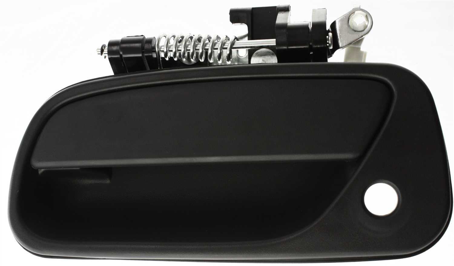 AM T100-93-98 FRONT EXTERIOR DOOR HANDLE LH Plastic Textured Black With Keyhole SKU T462117 Partslink TO1310115 OEM 6922034010