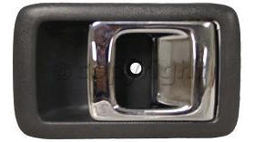 AM CAMRY 87-91-4RUNNER 96-02 FRONT INTERIOR DOOR HANDLE RH Chrome Lever+Textured Black Housing. w o Door Lock Hole =REAR SKU T462129 Partslink TO1353122 OEM 692053202004