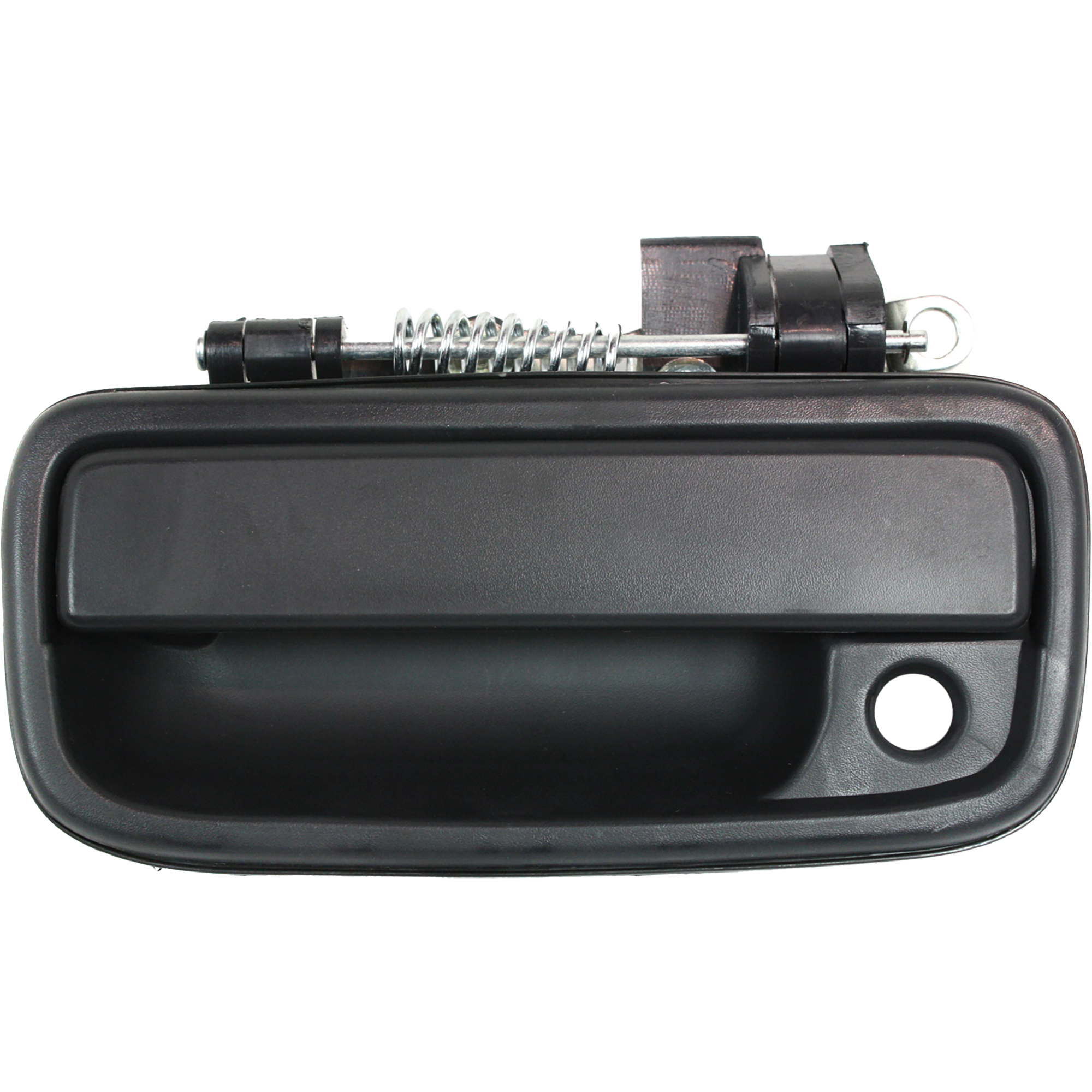 AM TACOMA 95-04 FRONT EXTERIOR DOOR HANDLE LH Textured Black w Keyhole SKU T462136 Partslink TO1310117 OEM 6922035020