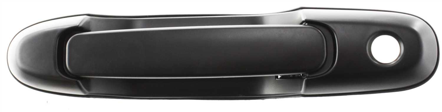 AM SIENNA 98-03 REAR EXTERIOR DOOR HANDLE RH=LH Side Sliding Door Smooth Black w Keyhole Man Lock SKU T494701 Partslink TO1521115 OEM 6923008010J0-6923008010C0