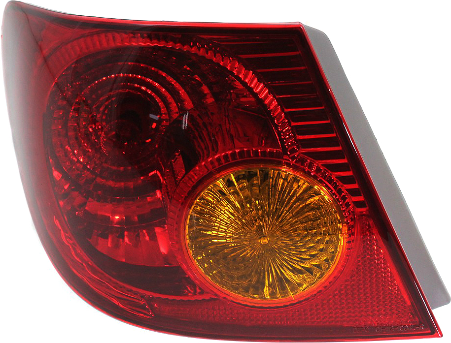 AM COROLLA 03-04 TAIL LAMP LH Outer Assembly Halogen SKU T730108 Partslink TO2800144 OEM 8156002200