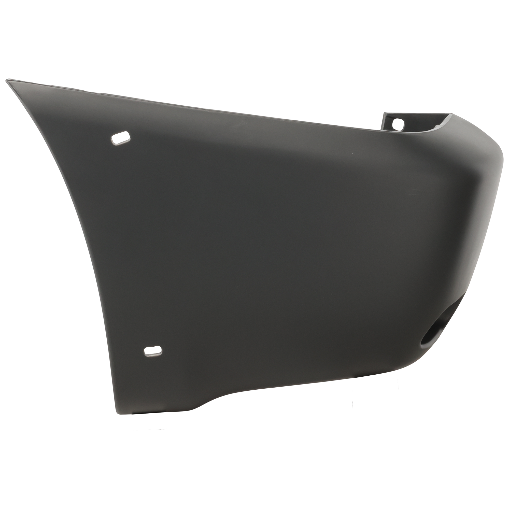 AM RAV4-01-05 REAR BUMPER END LH Textured Gray w Wheel Opening Flare Hole SKU T760132 OEM 5216242925 PFM