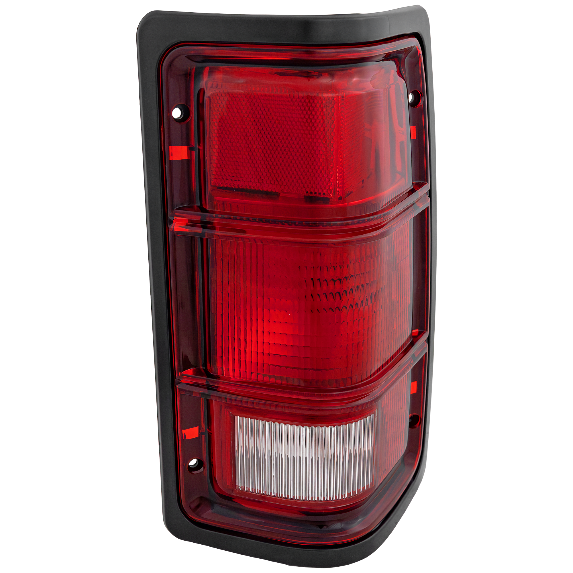 AM DAKOTA 87-96 TAIL LAMP RH Lens and Housing Halogen w Black Outer Trim w o Chrome Inner Stripes SKU TRI4717 Partslink CH2801111 OEM 55076438