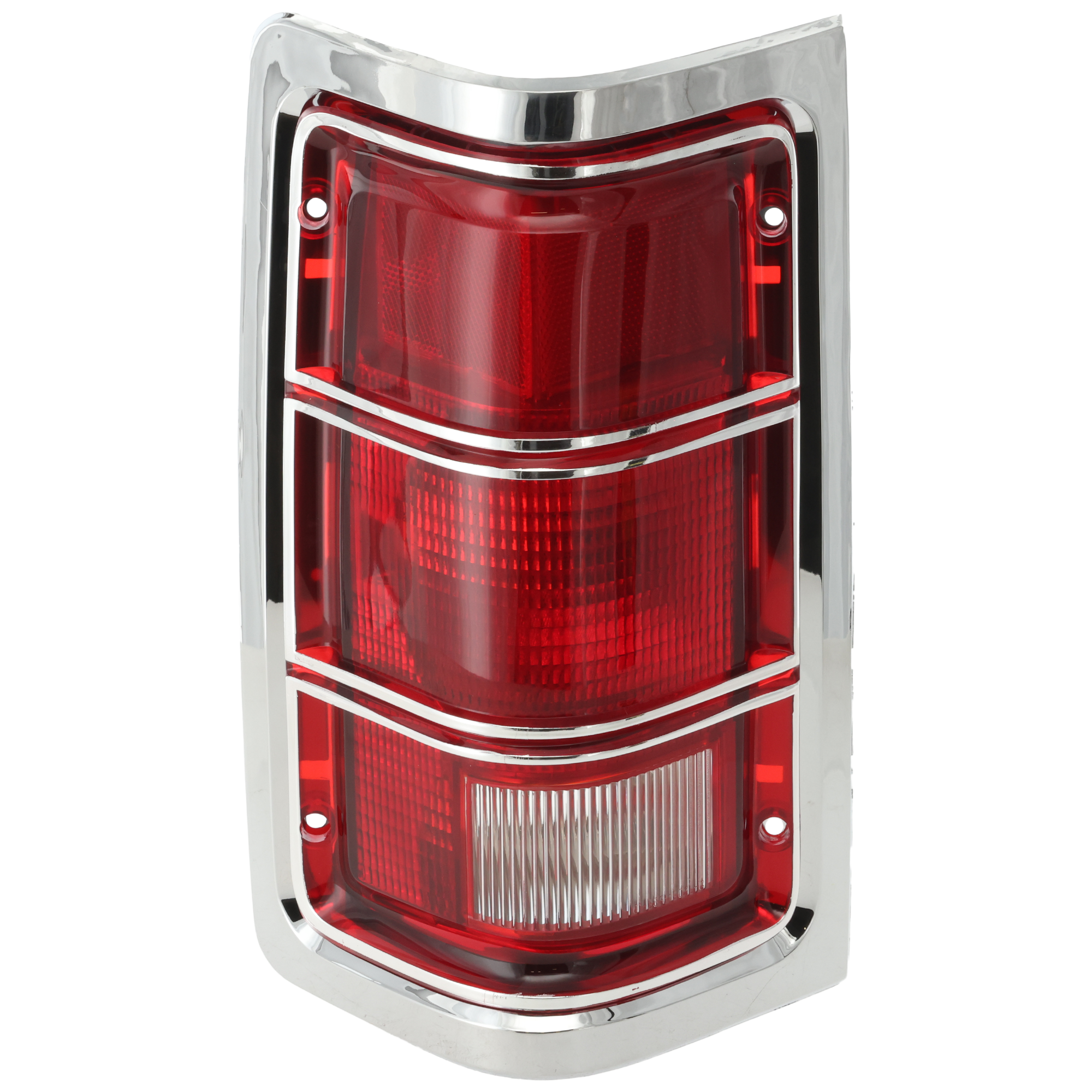 AM DODGE FULL SIZE P U 81-87 TAIL LAMP LH Lens and Housing Halogen w Chrome Trim SKU TRI4726 Partslink CH2808104 OEM 4163151