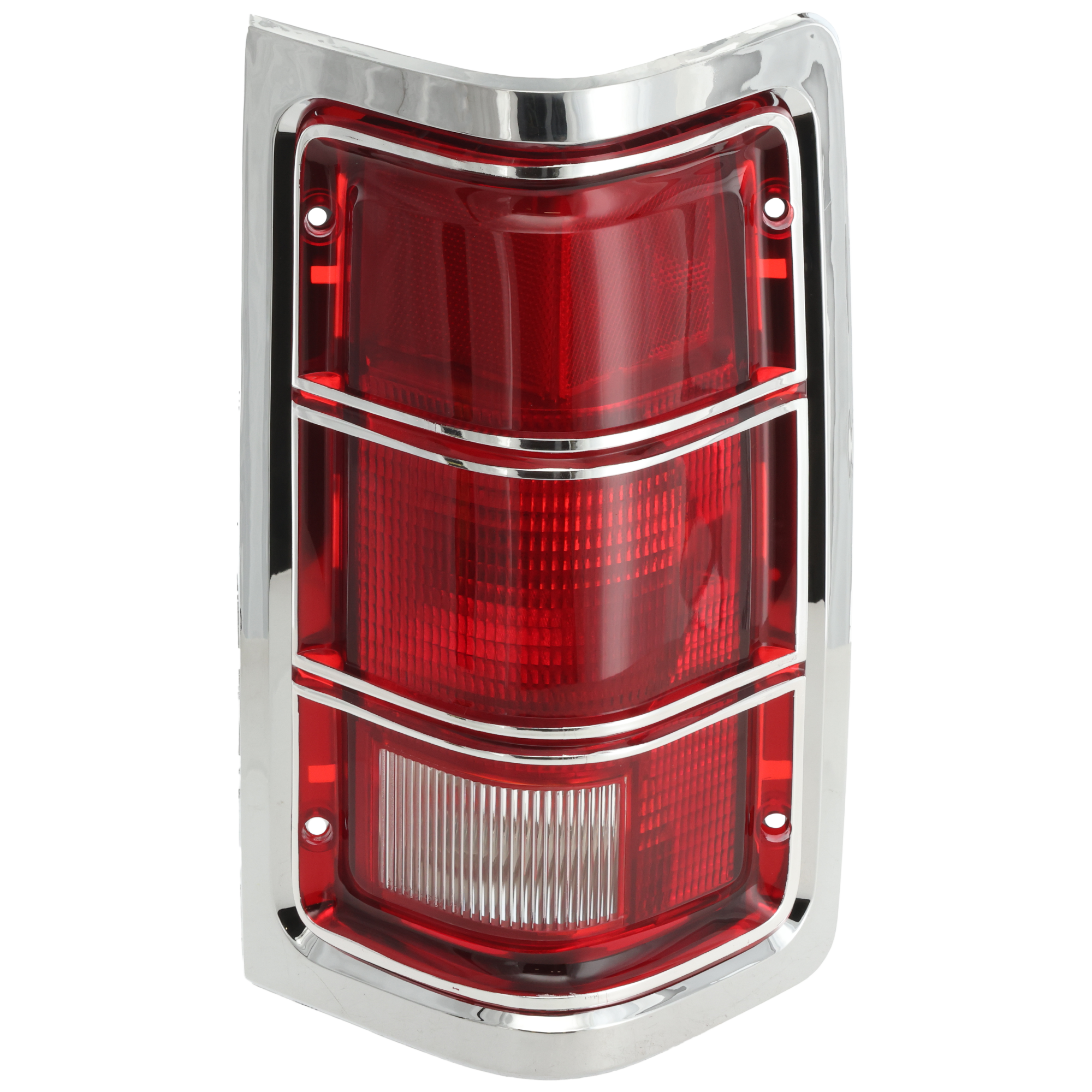 AM DODGE FULL SIZE P U 81-87 TAIL LAMP RH Lens and Housing Halogen w Chrome Trim SKU TRI4727 Partslink CH2809104 OEM 4163150