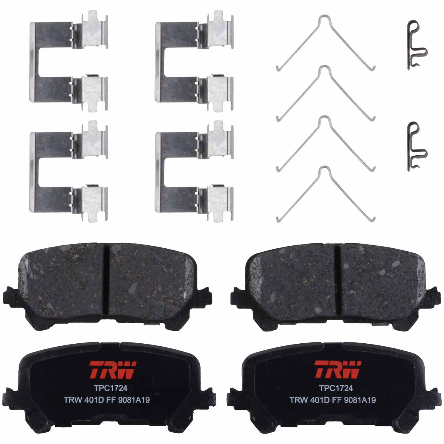 AM Low MetDisc Brake Pad Set SKU TRWTXH1724 OEM 43022TZ5A01