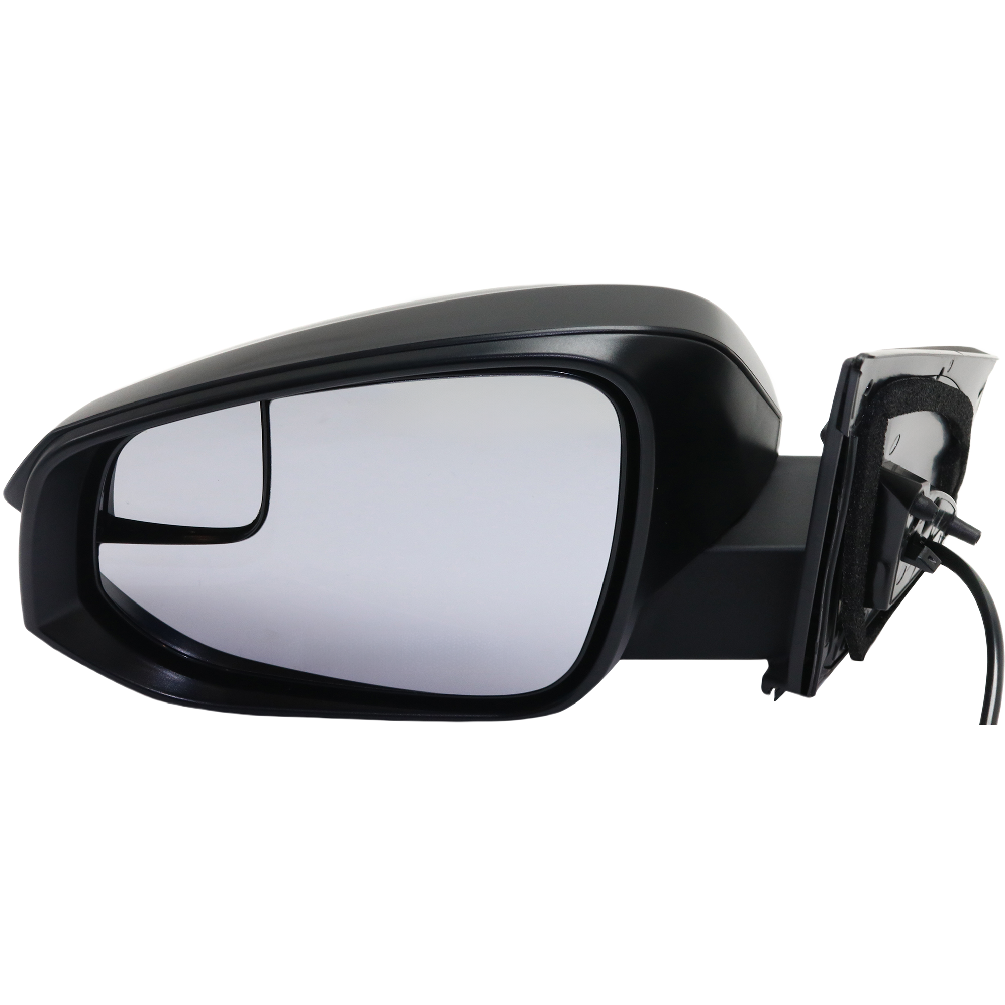AM RAV4-16-18 MIRROR LH Power Manual Folding Non Heated Textured w BSG No Signal Light Exc. Hybrid Model North America Built SKU TY161EL Partslink TO1320345 OEM 879400R210