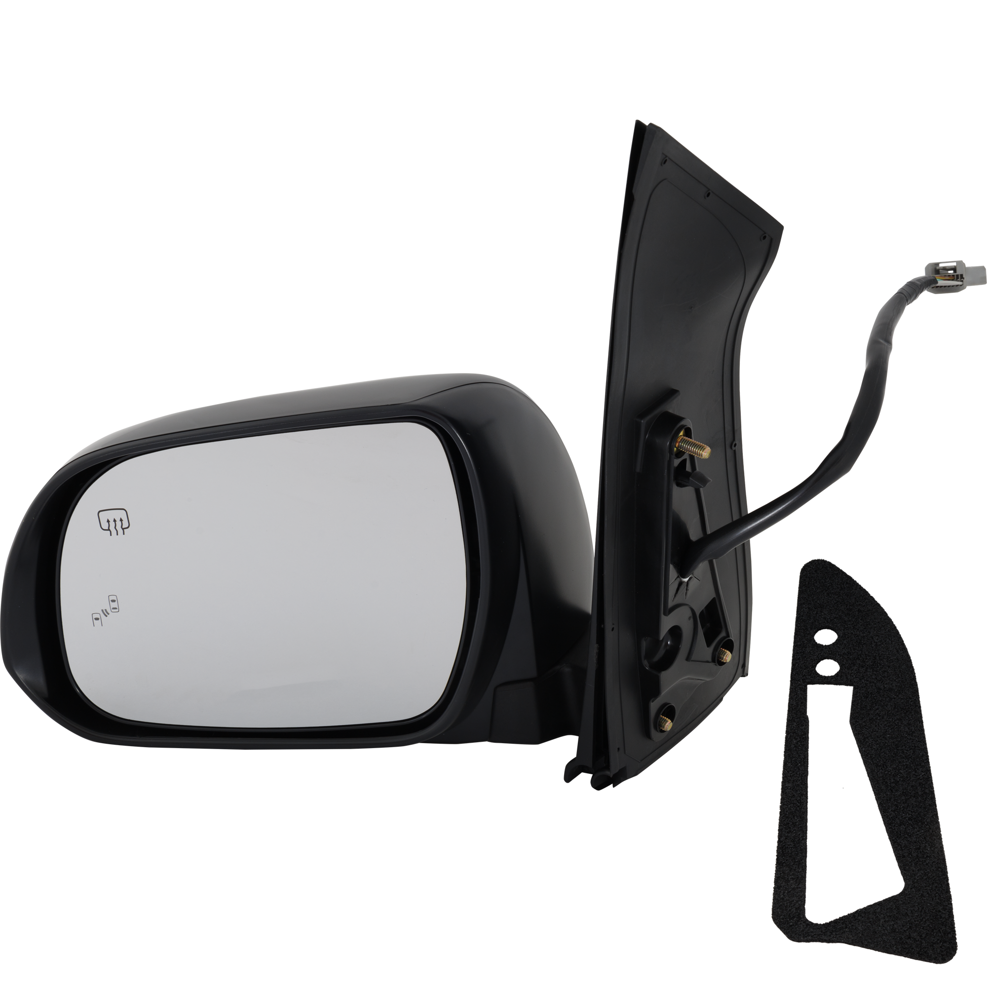 AM SIENNA 15-17 MIRROR LH Power Manual Folding Heated Paintable w BSD Memory Side Object Sensor and Signal Light No Auto dimming SKU TY222EL S Partslink TO1320359 OEM 8794008122C1 PFM