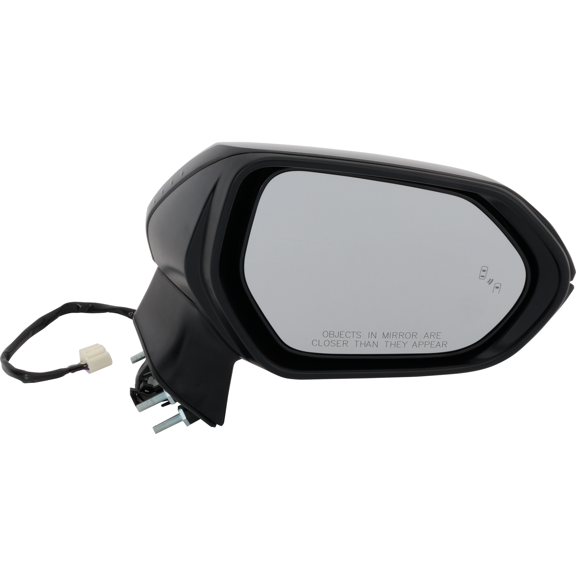 AM COROLLA 20-22 MIRROR RH Power Heated Manual Folding Paintable Japan North America Built Vehicles w Blind Spot Detection in Glass No Signal Light SKU TY254ER S Partslink TO1321393 OEM 8791012K60 PFM